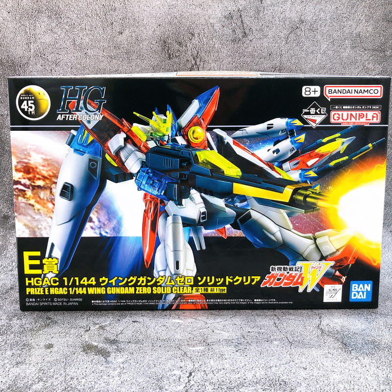 HGAC 1/144 Wing Gundam Zero Solid Clear Ichiban Kuji Prize E Kit 2024 Bandai NEW