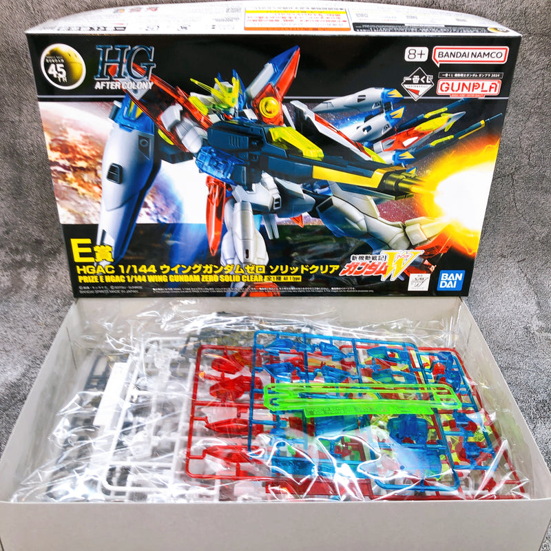 HGAC 1/144 Wing Gundam Zero Solid Clear Ichiban Kuji Prize E Kit 2024 Bandai NEW