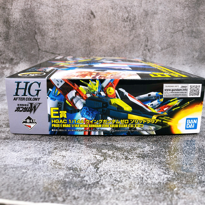 HGAC 1/144 Wing Gundam Zero Solid Clear Ichiban Kuji Prize E Kit 2024 Bandai NEW