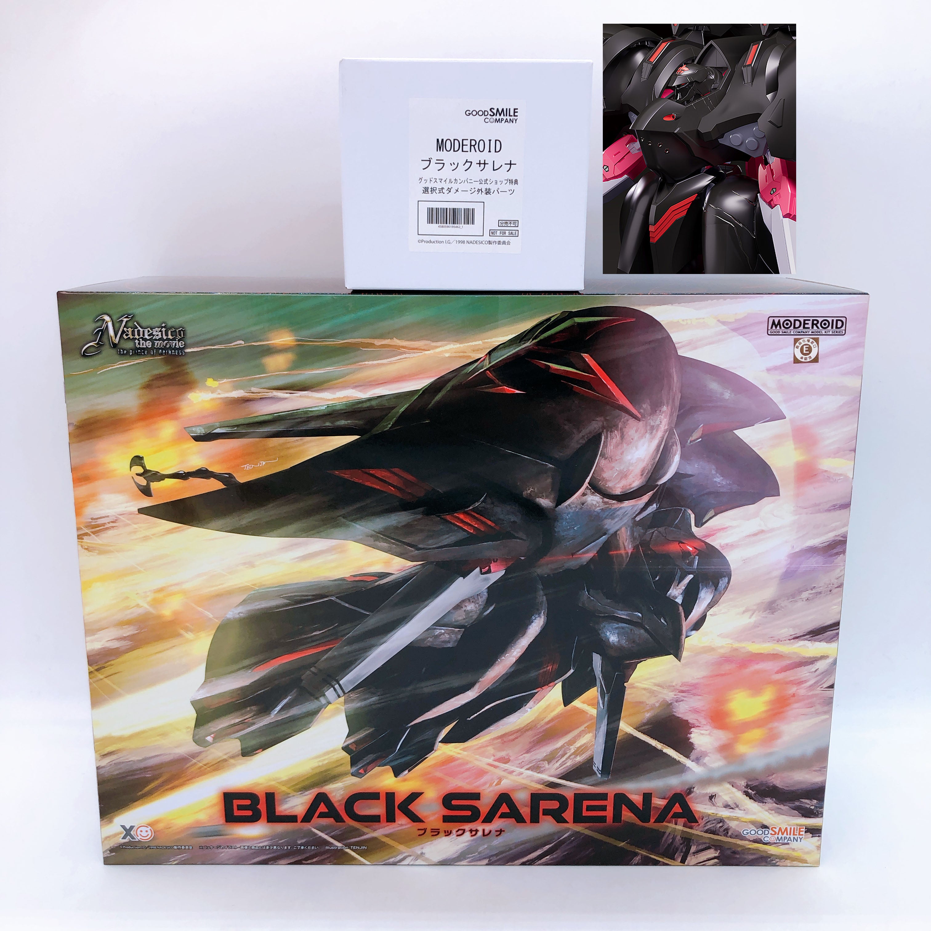 (w/Bonus) MODEROID Black Sarena Nadesico the Prince of Darkness Kit GSC Sealed