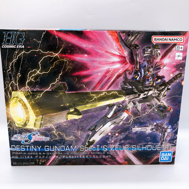 HG 1/144 Destiny Gundam Spec II & Zeus Silhouette Bandai Gundam Model Kit Gunpla