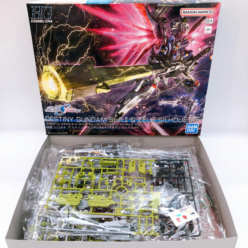 HG 1/144 Destiny Gundam Spec II & Zeus Silhouette Bandai Gundam Model Kit Gunpla