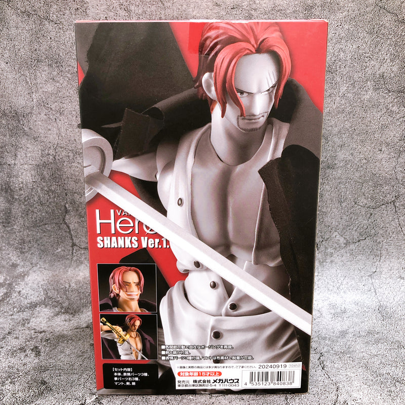 One Piece Red-Haired Shanks Ver.1.5 Variable Action Heroes Figure MegaHouse NEW