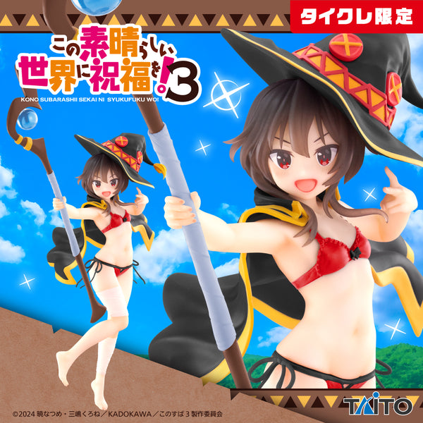 Konosuba 3 Coreful Figure Megumin Swimsuit ver. TAITO Limited ver. Sealed NEW