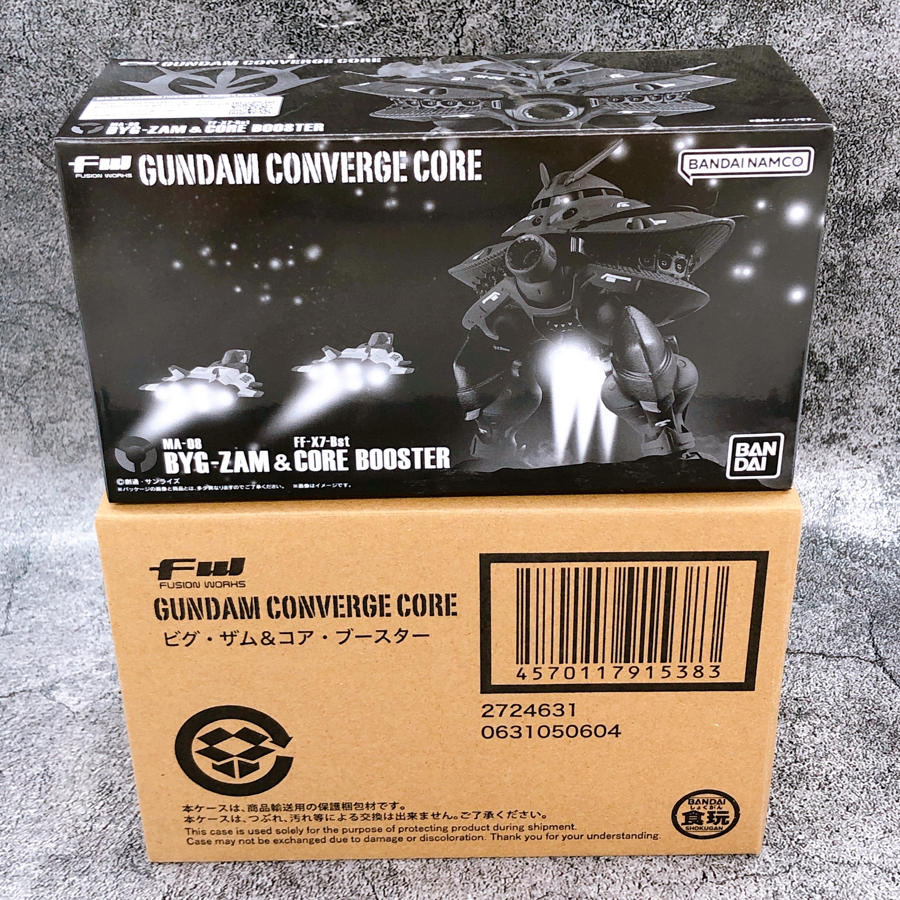 FW GUNDAM CONVERGE CORE Byg-Zam & Core Booster Figure Premium Bandai AUTHENTIC