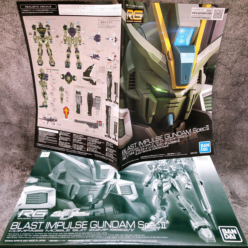 RG 1/144 Blast Impulse Gundam Spec II Seed Freedom Model Kit Gunpla Bandai Japan