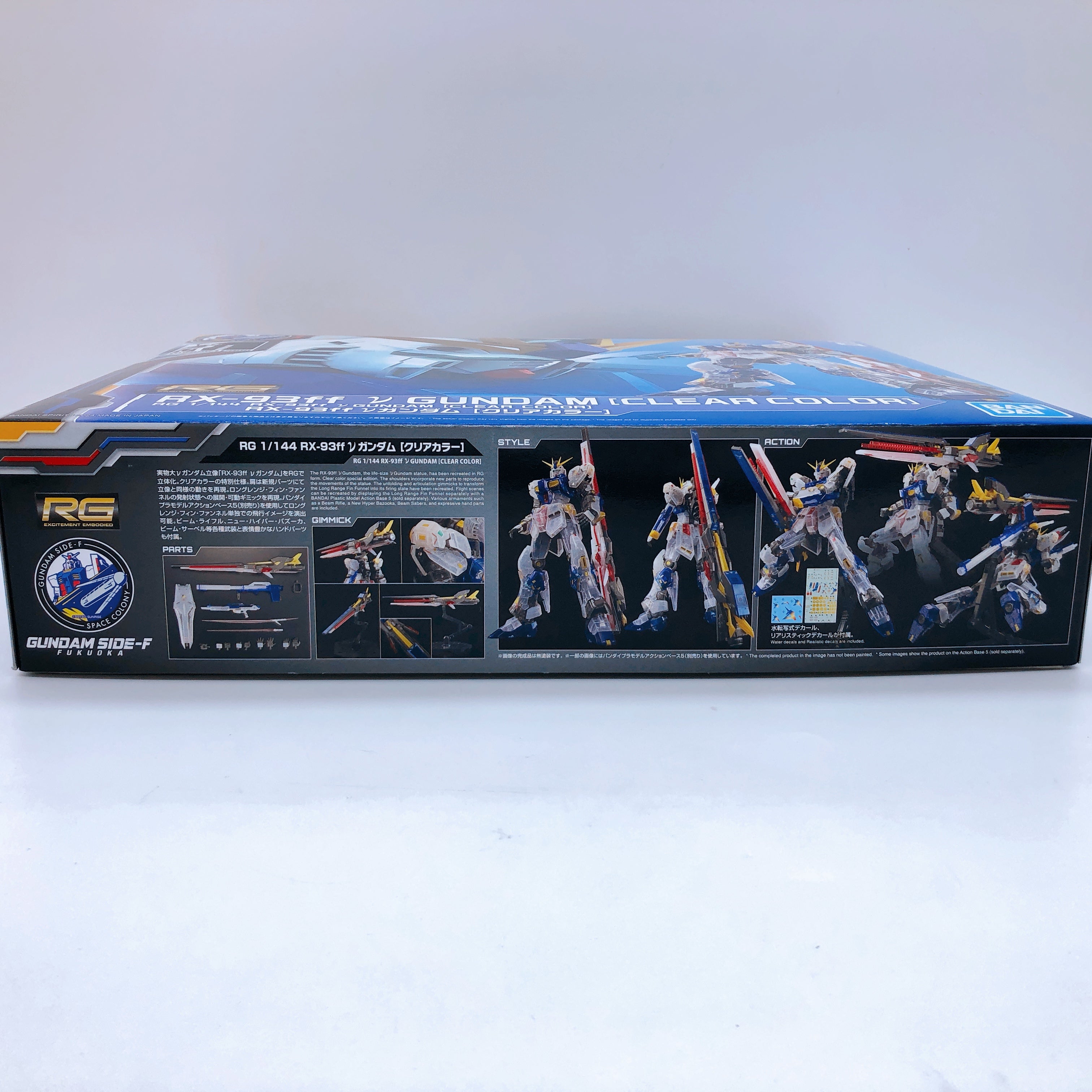 RG 1/144 RX-93ff Nu Gundam Clear Color GUNDAM SIDE-F Limited Model Kit