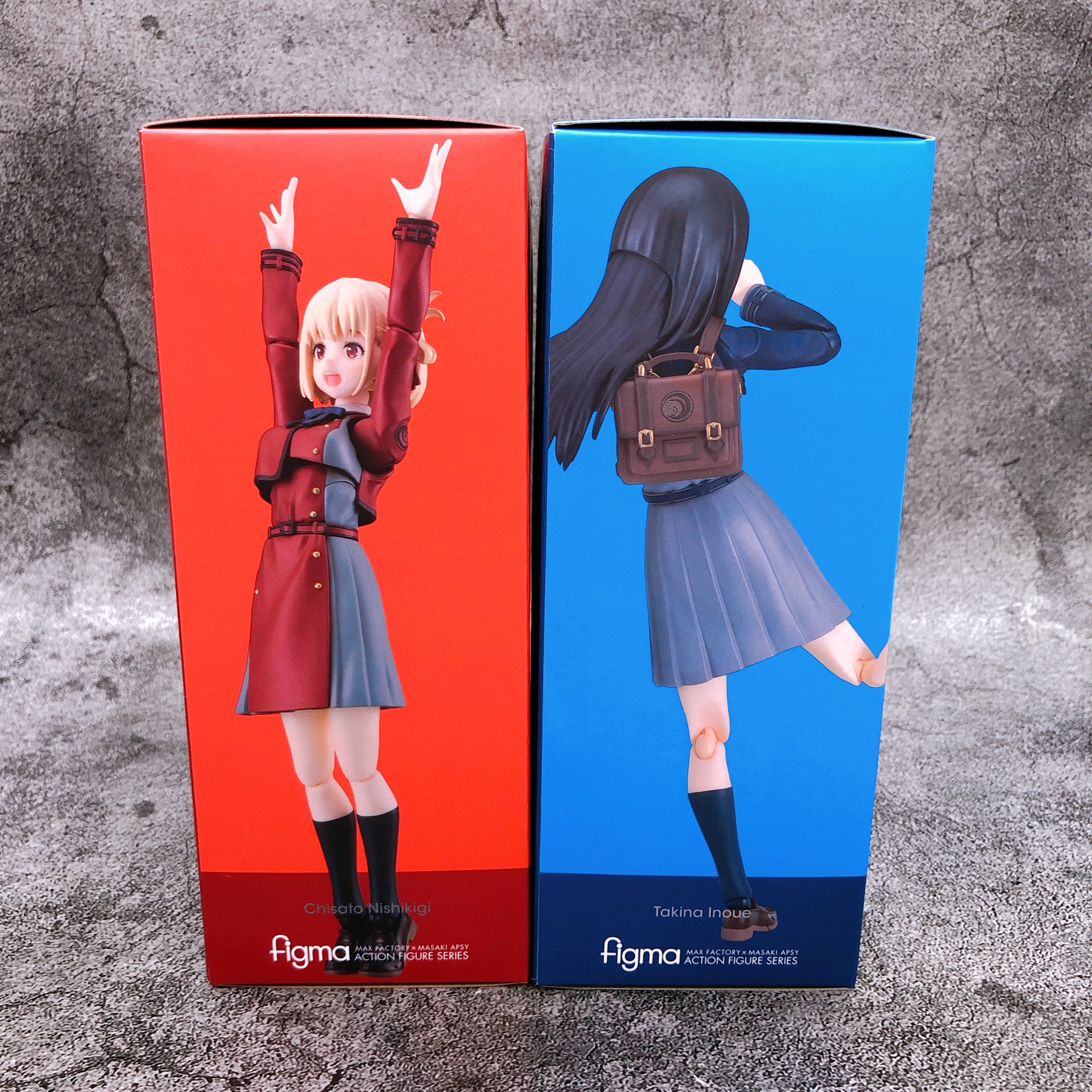 (w/Bonus) Lycoris Recoil Chisato & Takina Figma Set 615 & 616 Action Figure NEW