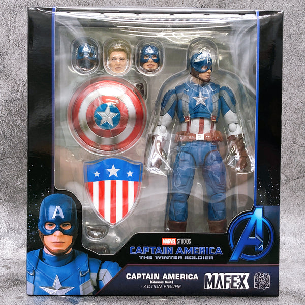 MARVEL CAPTAIN AMERICA Classic Suit MAFEX No.220 Medicom Toy Action Figure NEW