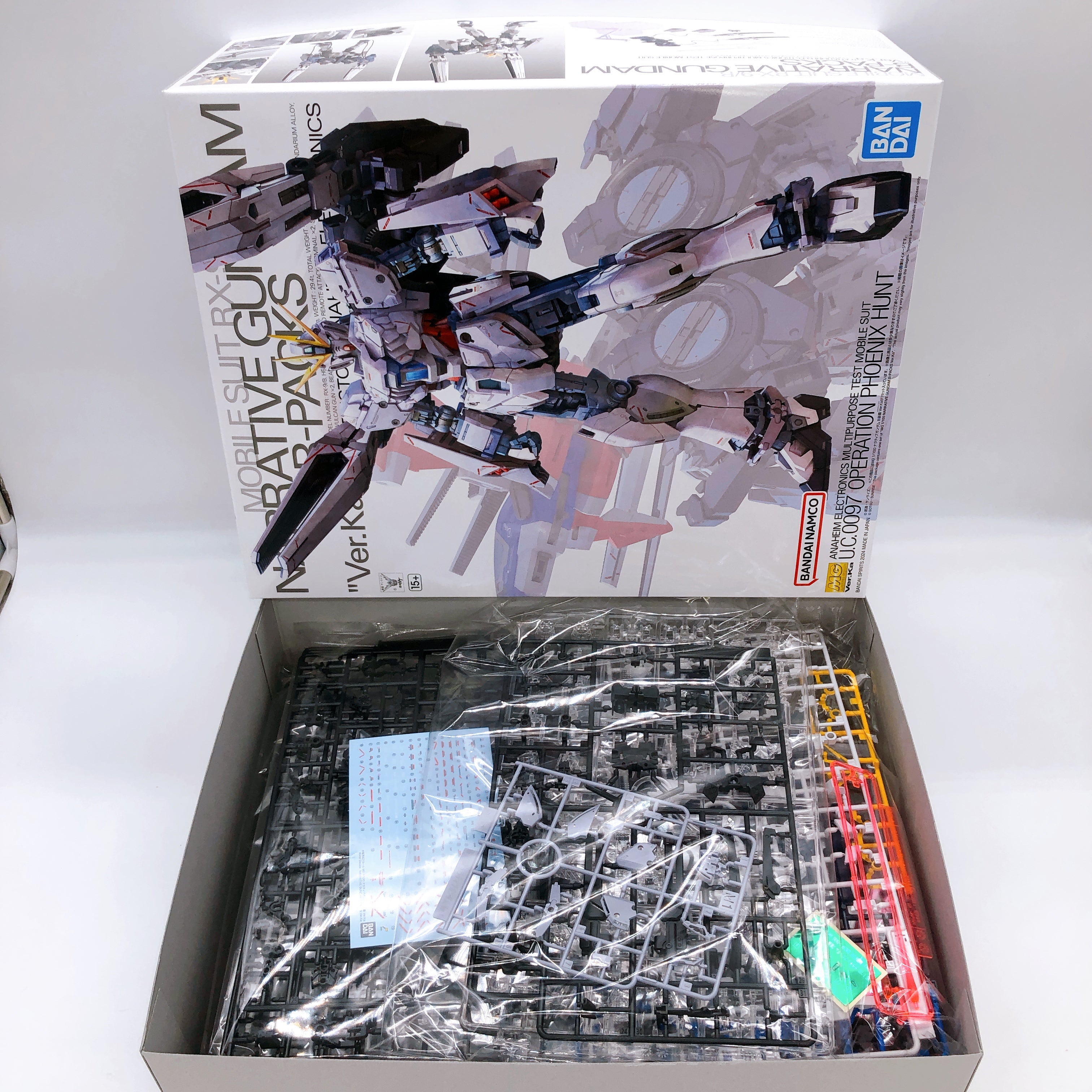 MG 1/100 Narrative Gundam B-Packs Ver.Ka Bandai Japan Gunpla Model Kit