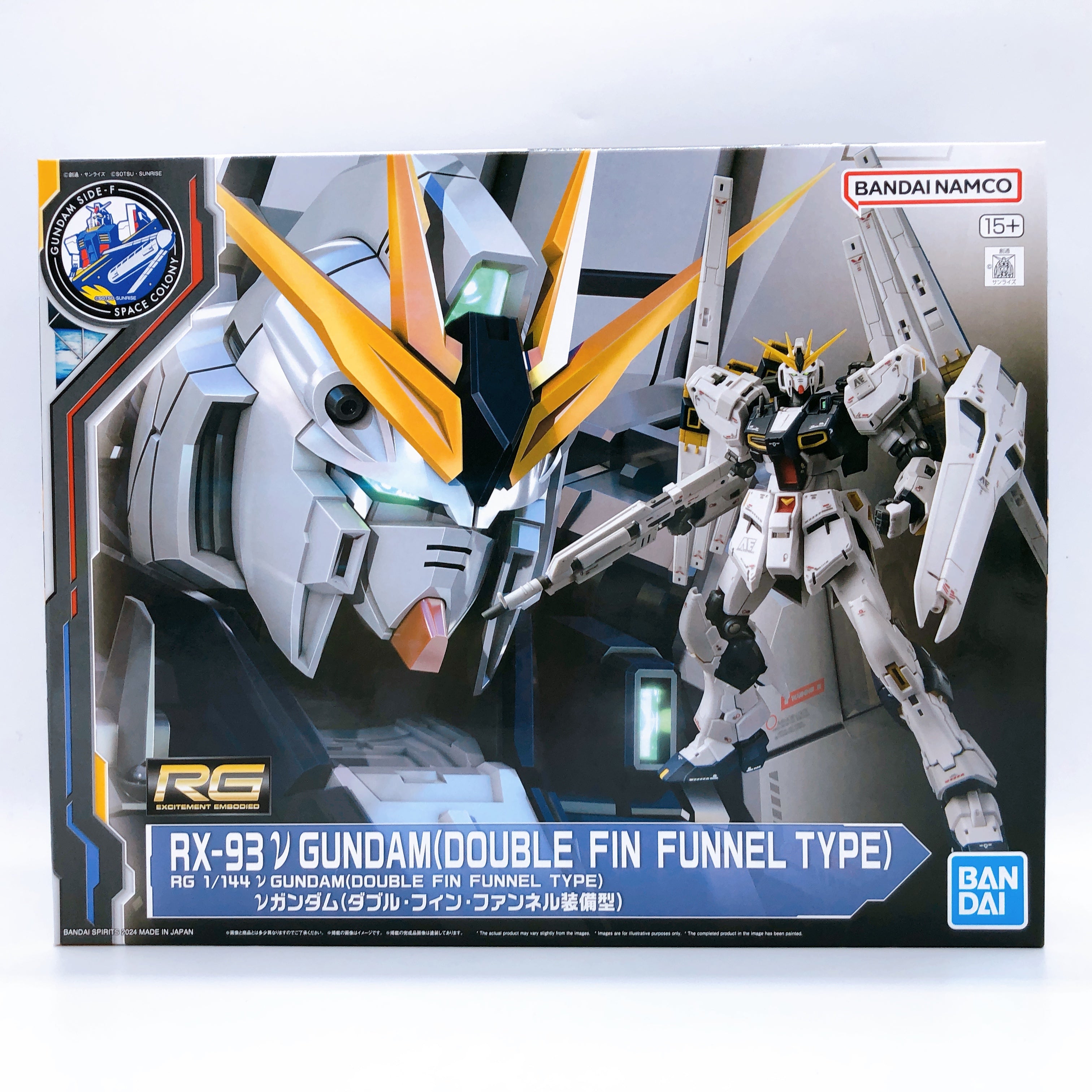 RG 1/144 Nu Gundam Double Fin Funnel Type Limited Model Kit Bandai NEW FASTSHIP