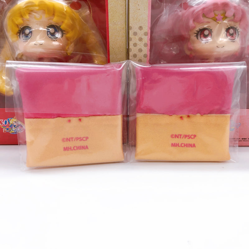 Sailor Moon Cosmos Rukappu Super Sailor Moon & Chibi Moon Figure with Cushion