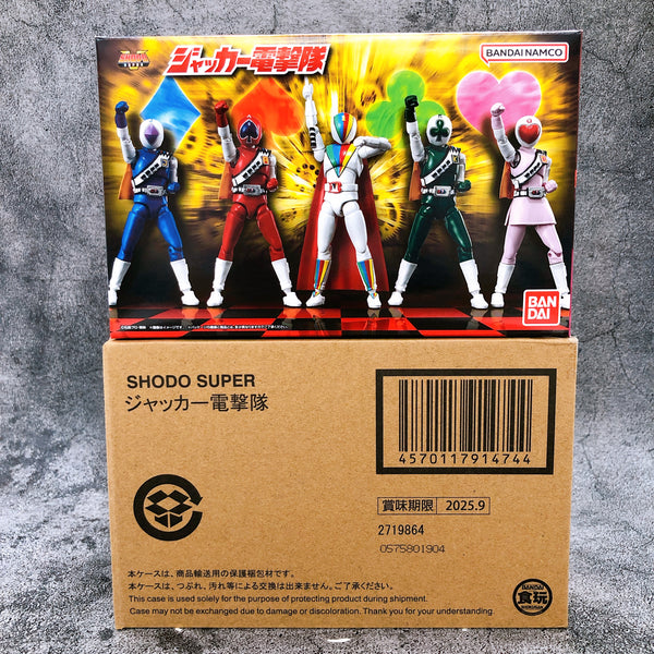 SHODO SUPER J.A.K.Q. Dengekitai 5pcs Action Figure Shokugan Toy in Stock