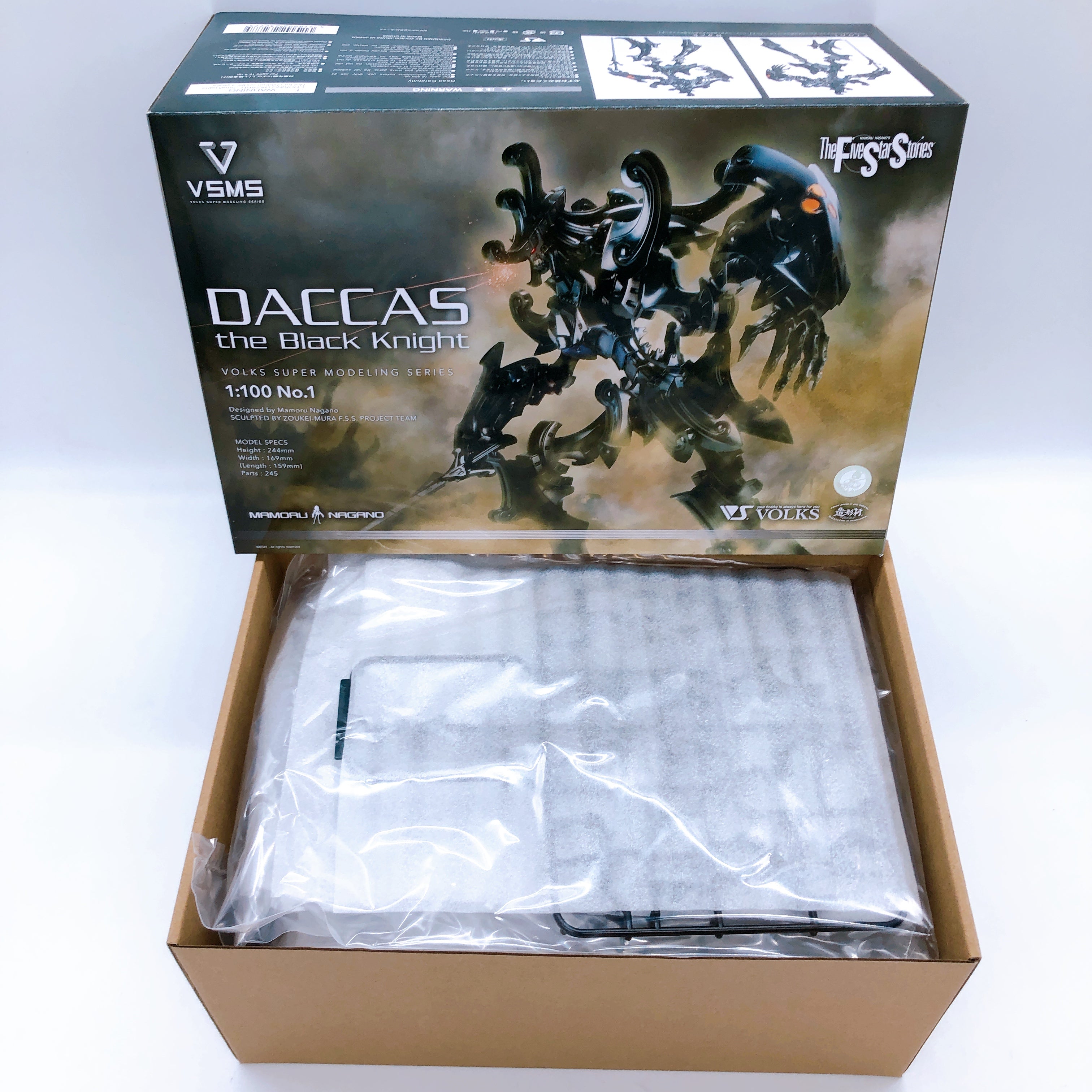 The Five Star Stories VSMS 1/100 Daccas the Black Knight Model Kit VOLKS NEW