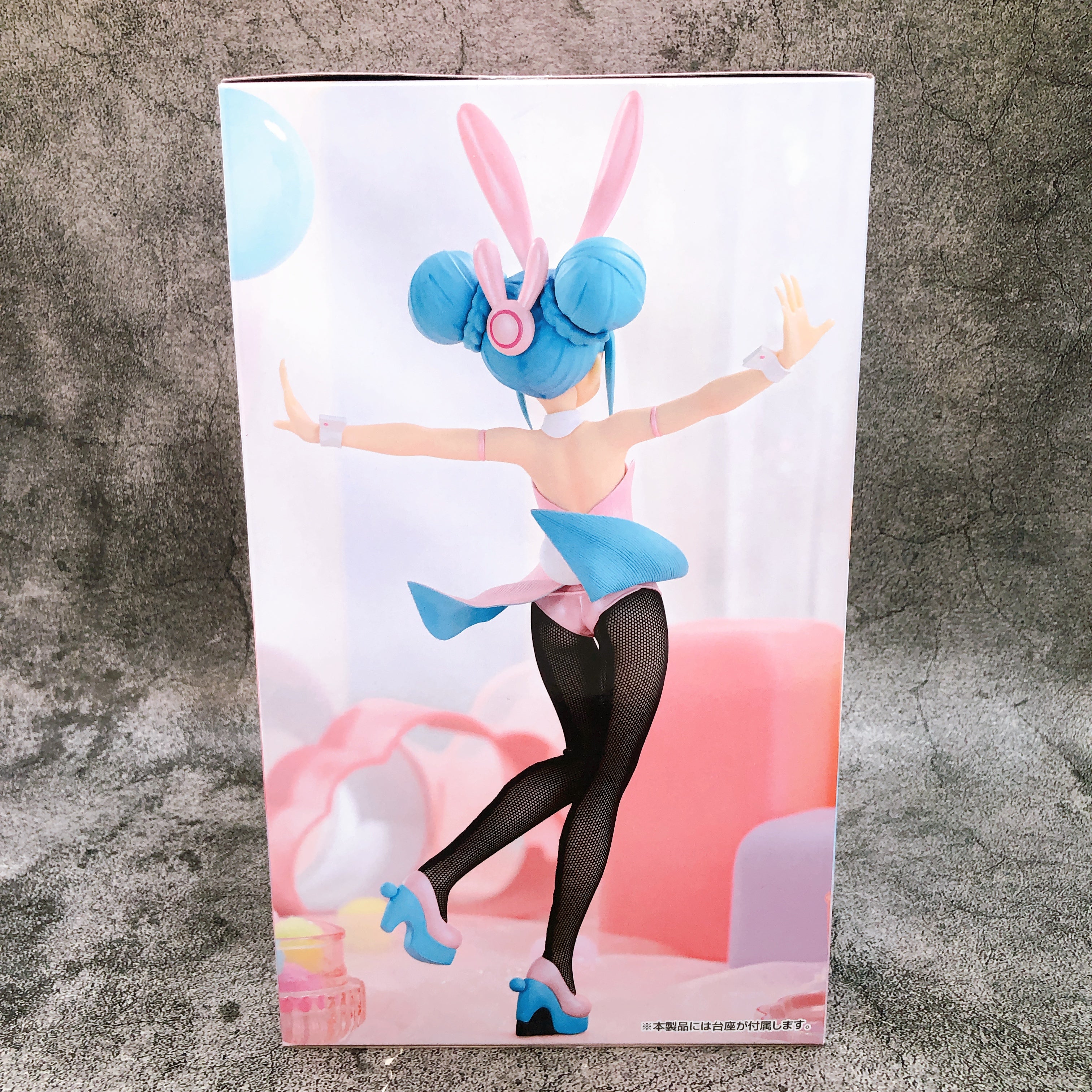 Hatsune Miku Wink Pearl Pink ver. BiCute Bunnies Figure FuRyu Japan Sealed