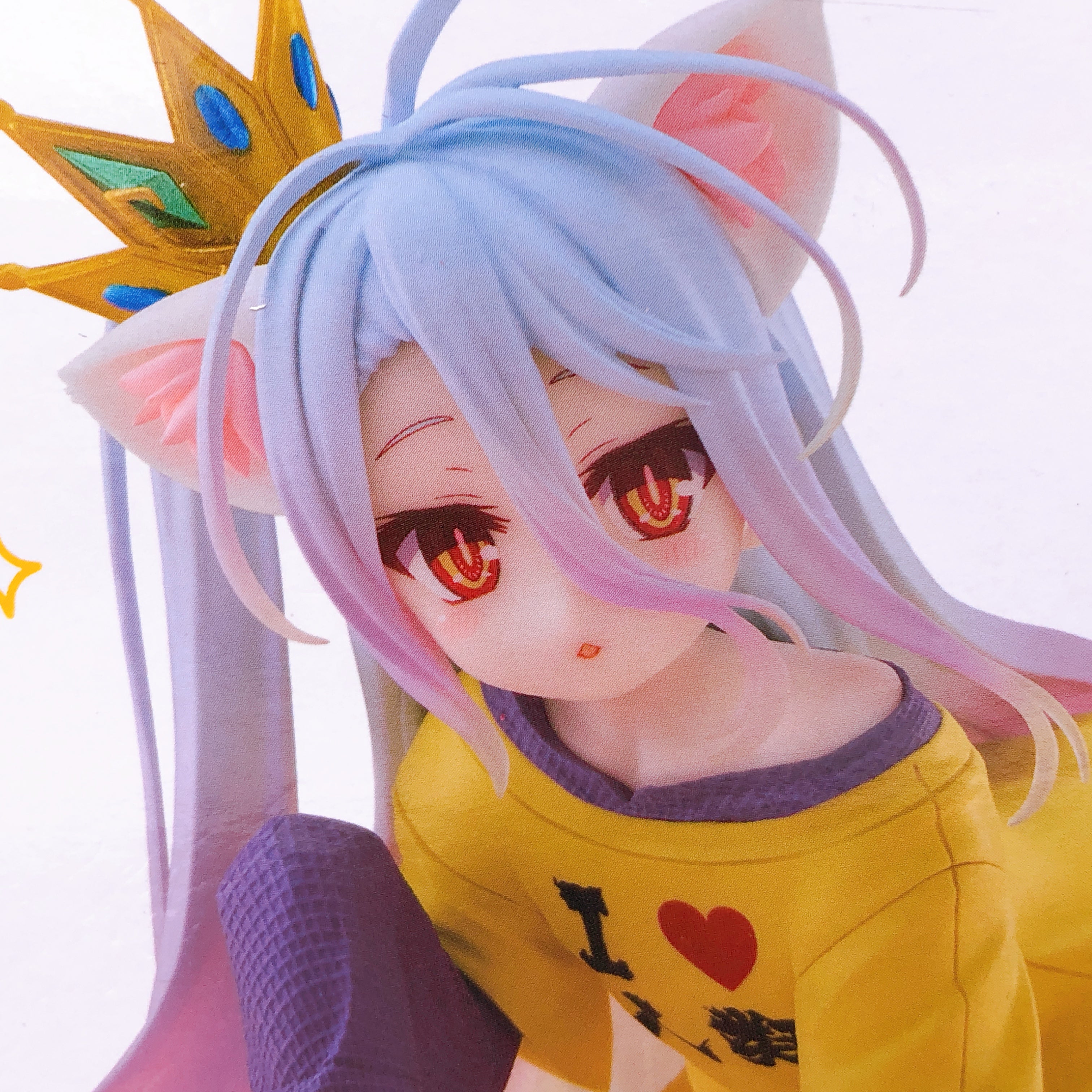 No Game No Life Haku Cat Ears T-Shirt ver. Desktop Cute Figure Taito