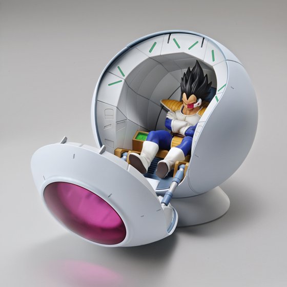 Figure-rise Mechanics Saiyan Space Pod Dragon Ball Z Model Kit 15+ Bandai Japan