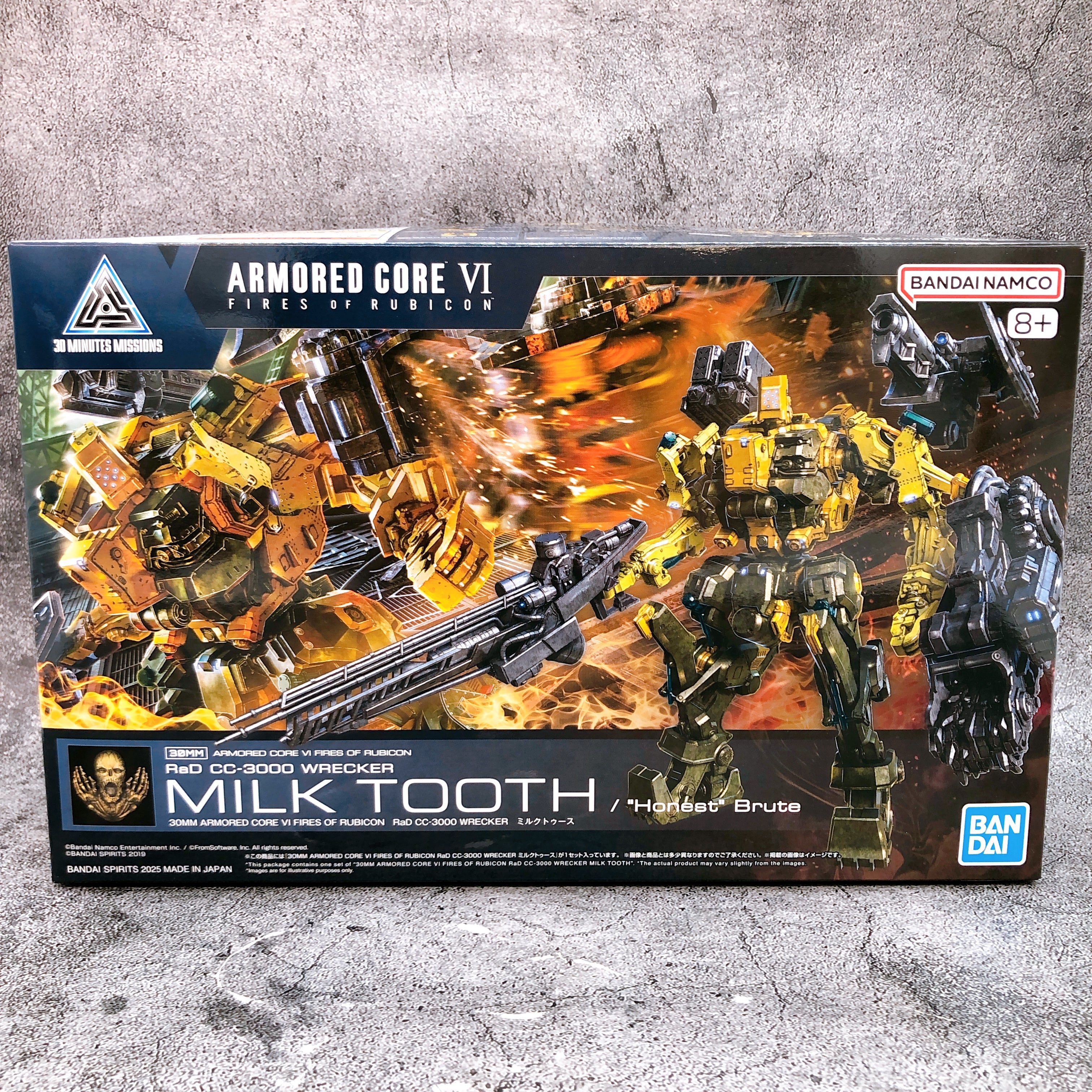 30MM Armored Core VI RaD CC-3000 WRECKER Milk Tooth Model Kit Bandai Japan NEW