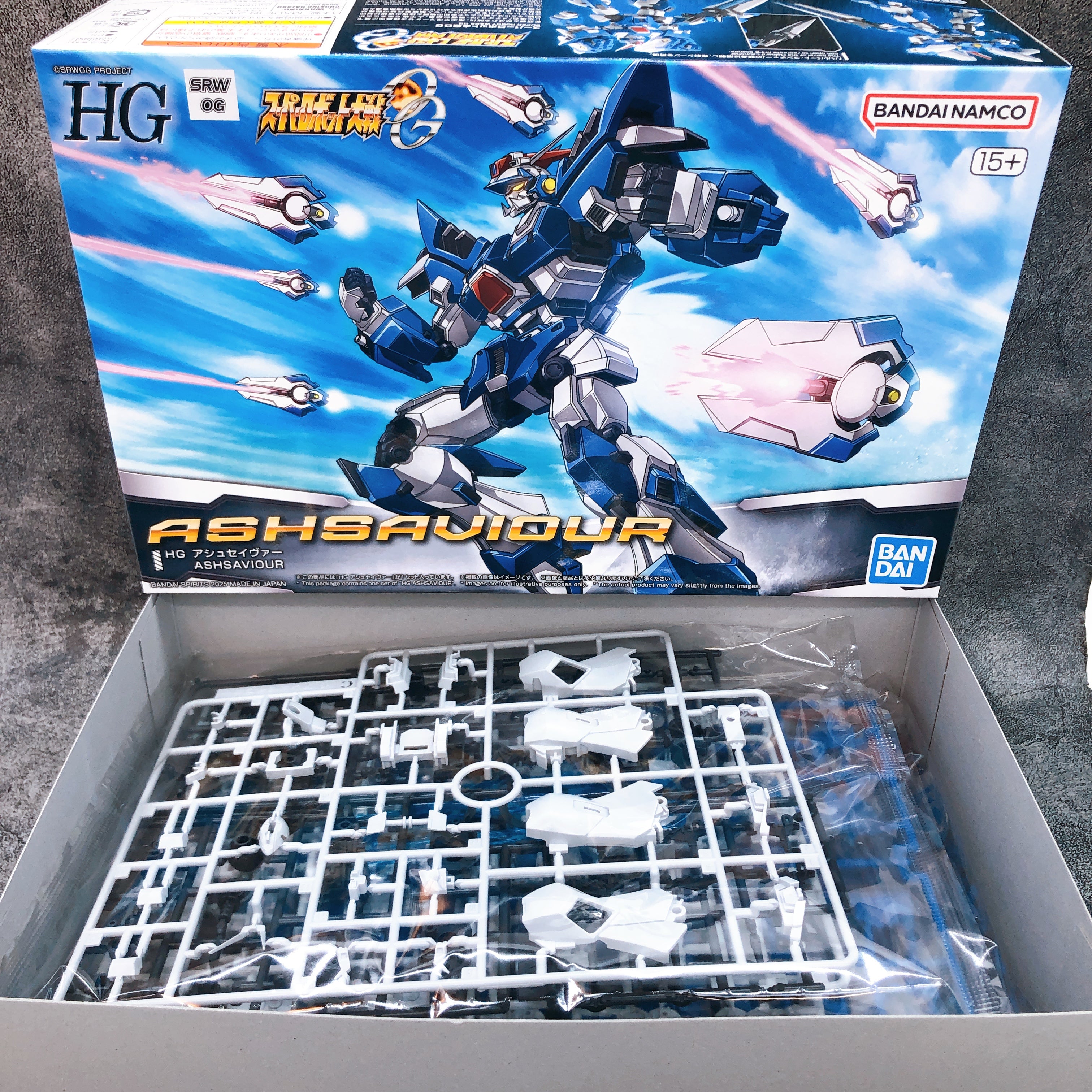 HG Ashsaviour Super Robot Wars OG Plastic Model Kit Bandai Japan NEW F