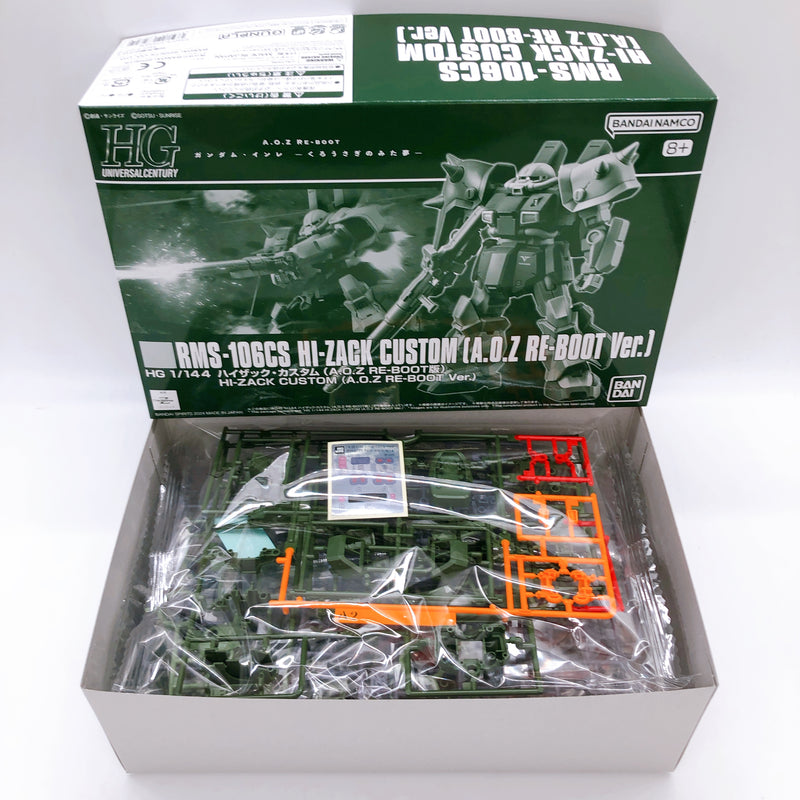 HG 1/144 HI-ZACK Custom A.O.Z Re-Boot Ver. Model Kit Premium Bandai NEW FASTSHIP