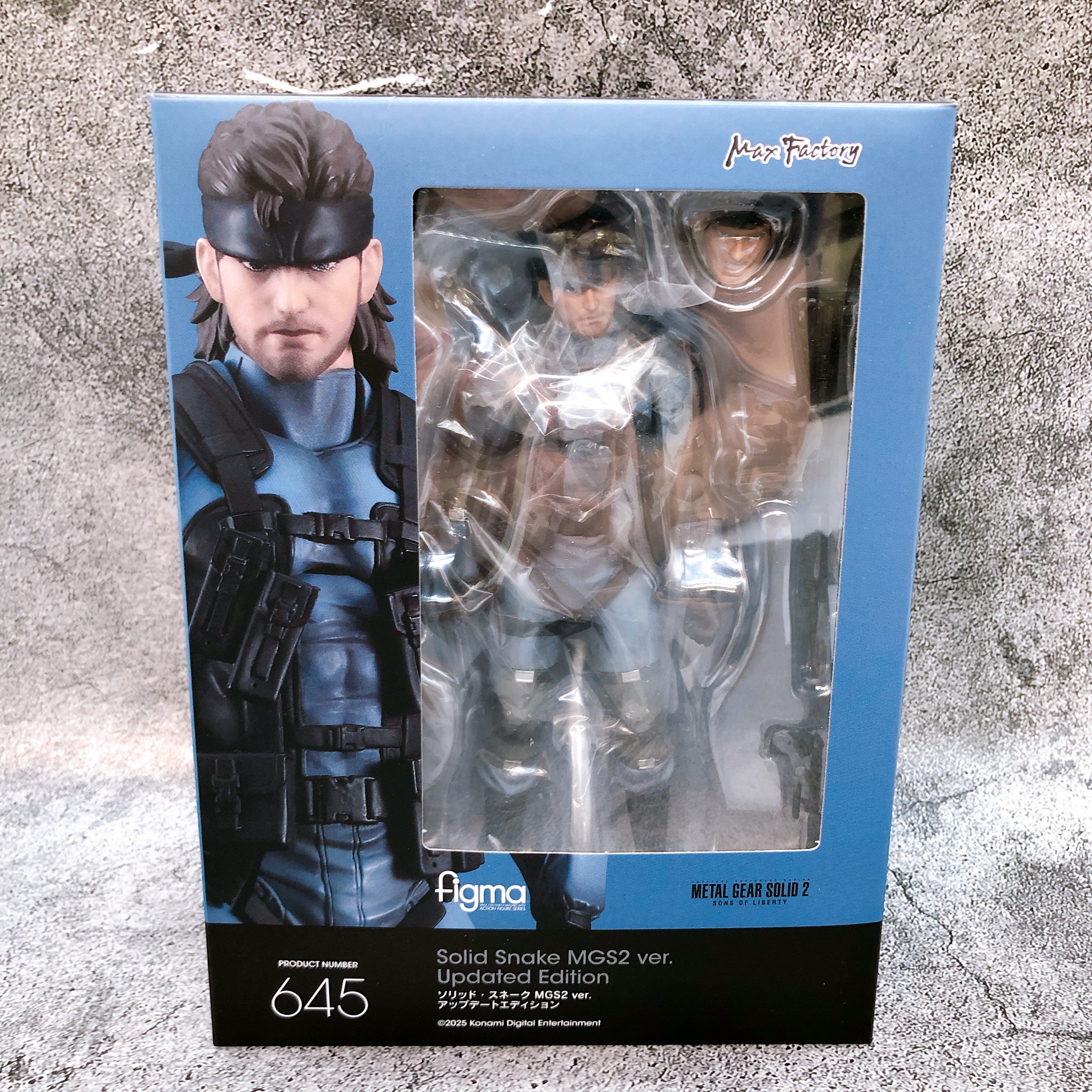 (w/Bonus) Metal Gear Solid Snake MGS2 Updated Edition figma 645 Action Figure