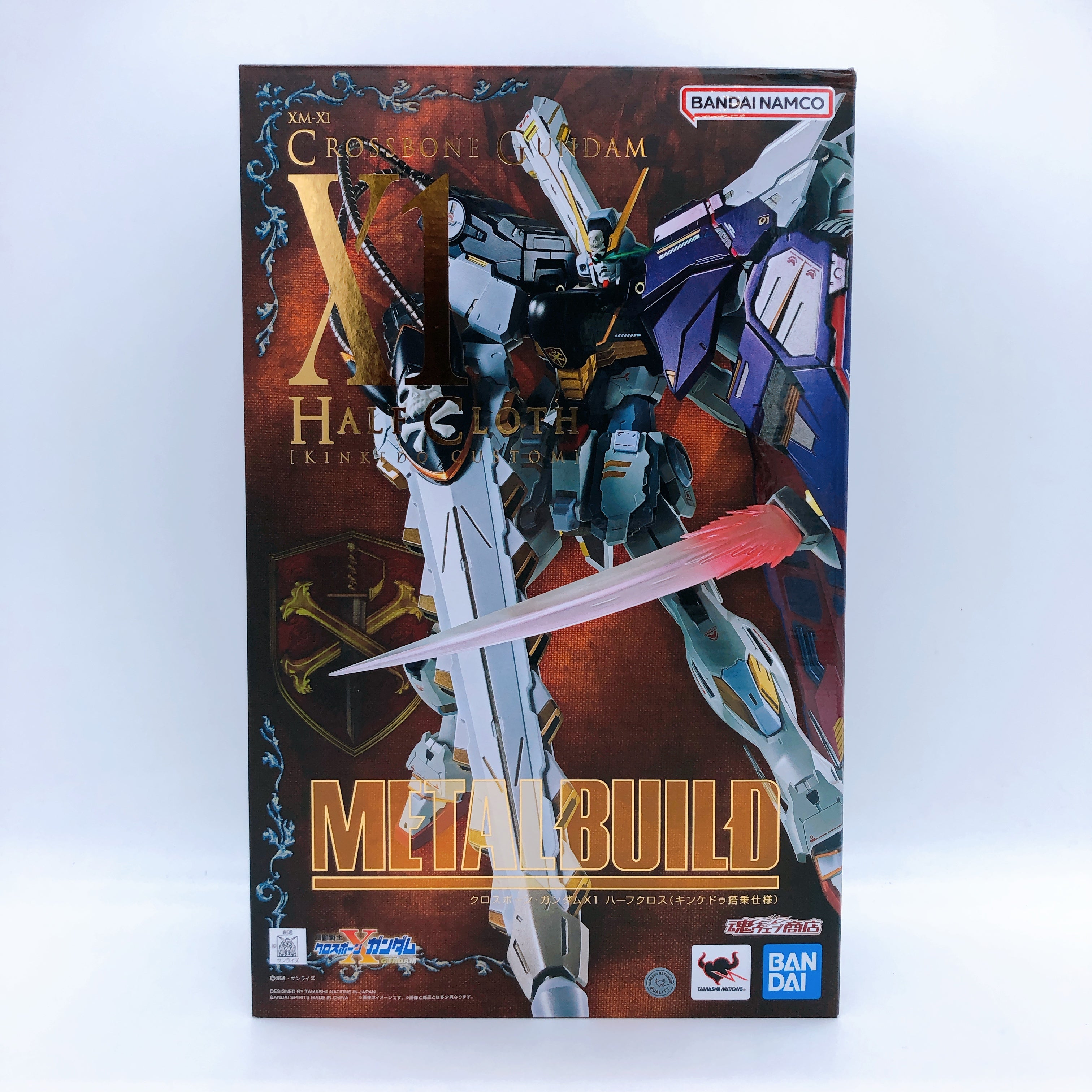 Metal Build Crossbone Gundam X1 Half Cloth Kinkedo Custom Action Figure Bandai
