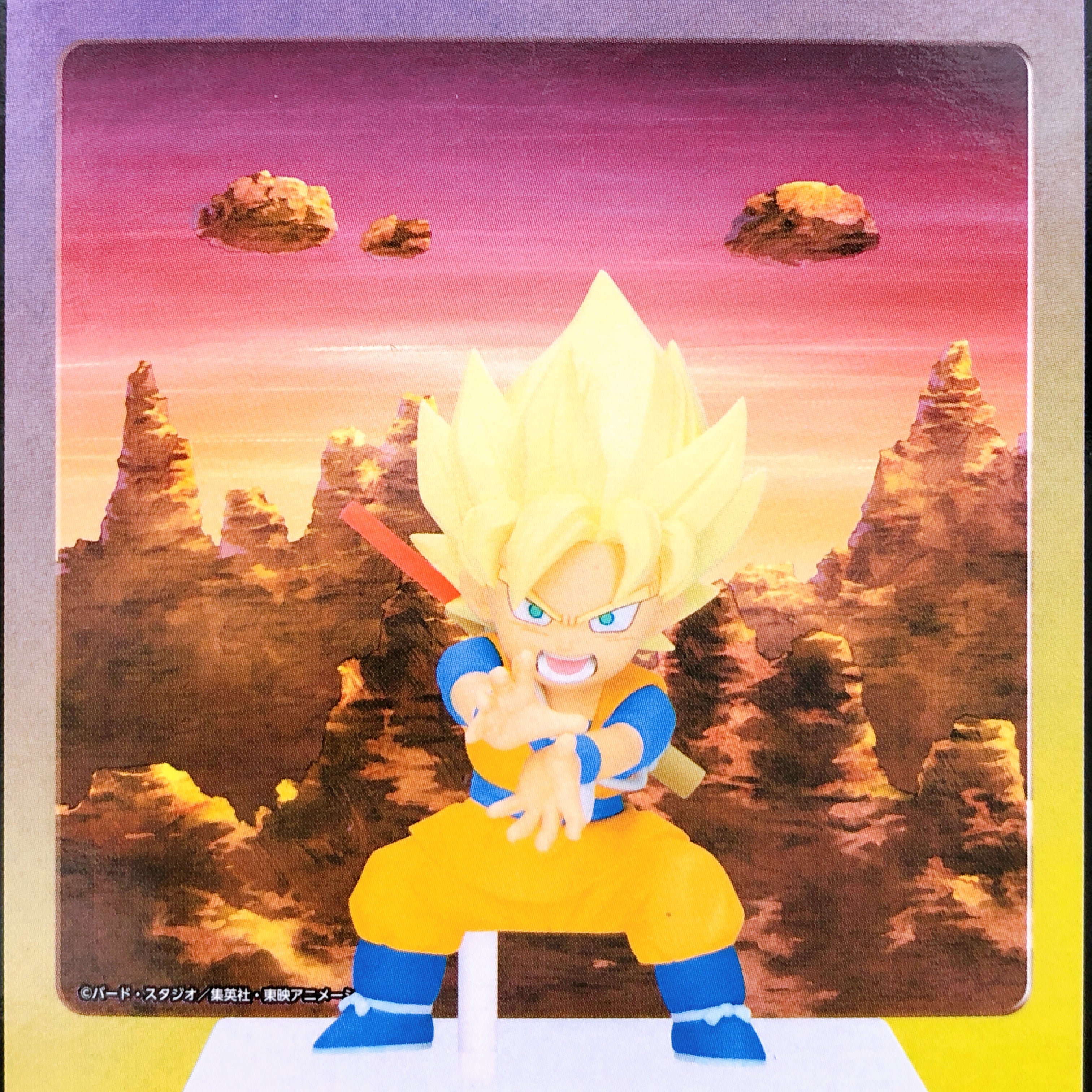 Dragon Ball Daima Super Saiyan Son Goku mini Figure with Panel Banpresto NEW