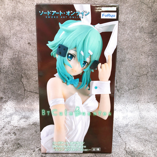 Sword Art Online Sinon White Pearl Ver. BiCute Bunnies Figure FuRyu NEW FASTSHIP