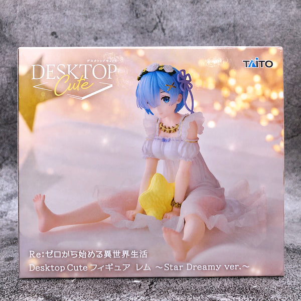 Re:Zero Rem Star Dreamy ver. Desktop Cute Figure Taito Japan Sealed NEW FASTSHIP