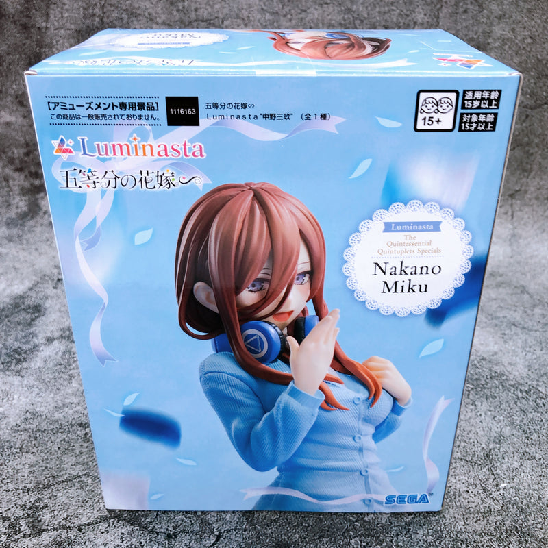 The Quintessential Quintuplets Specials Miku Nakano Luminasta Figure Sega Japan