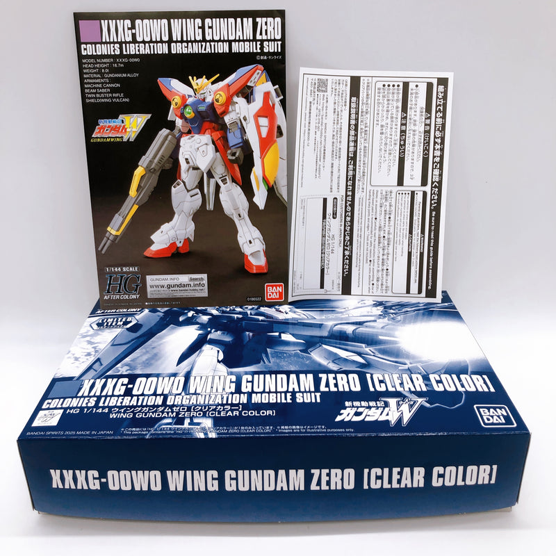 HG 1/144 Wing Gundam Zero Clear Color Limited Model Kit Bandai Japan FASTSHIP