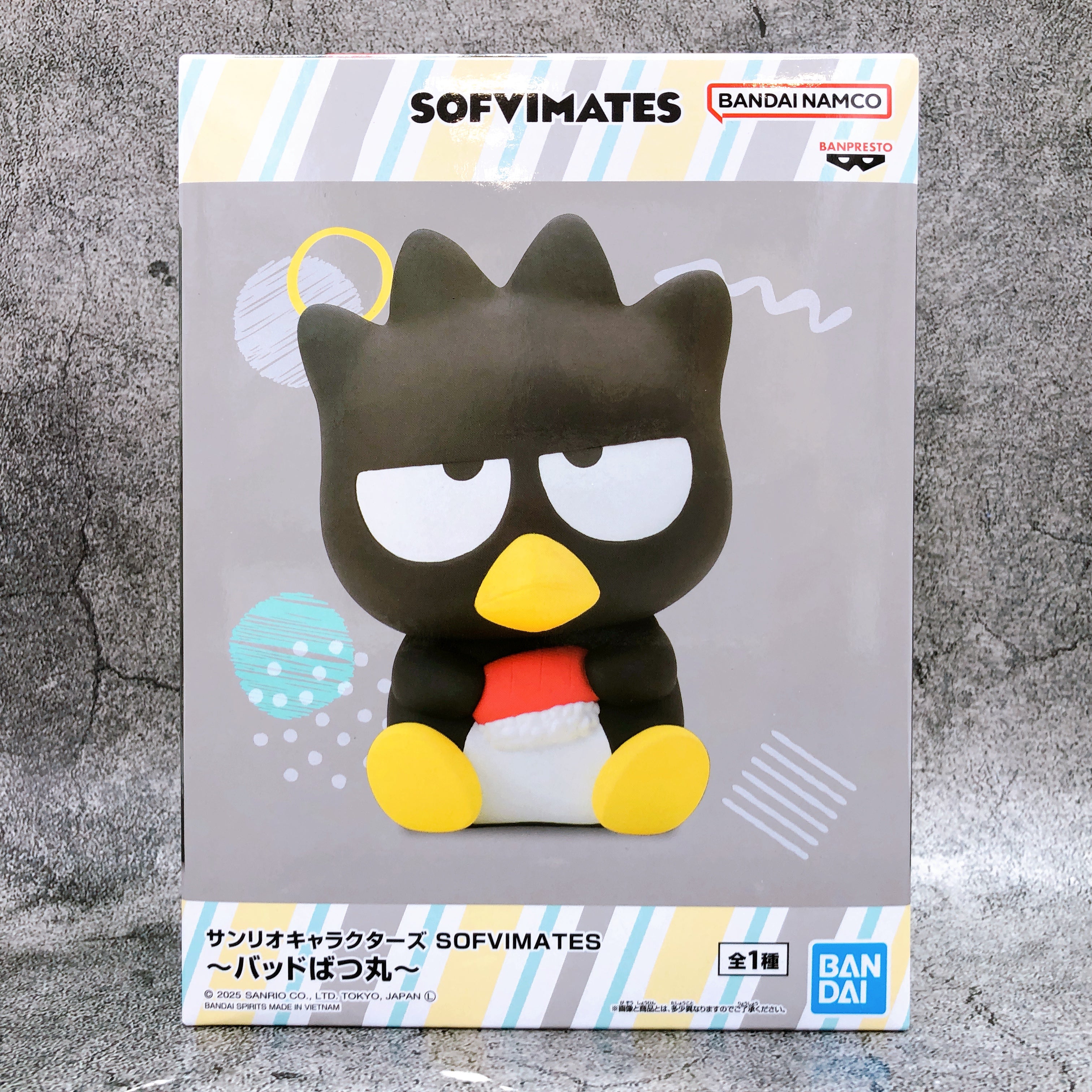 Sanrio Characters BAD BADTZ MARU SOFVIMATES Figure Banpresto Prize NEW FASTSHIP