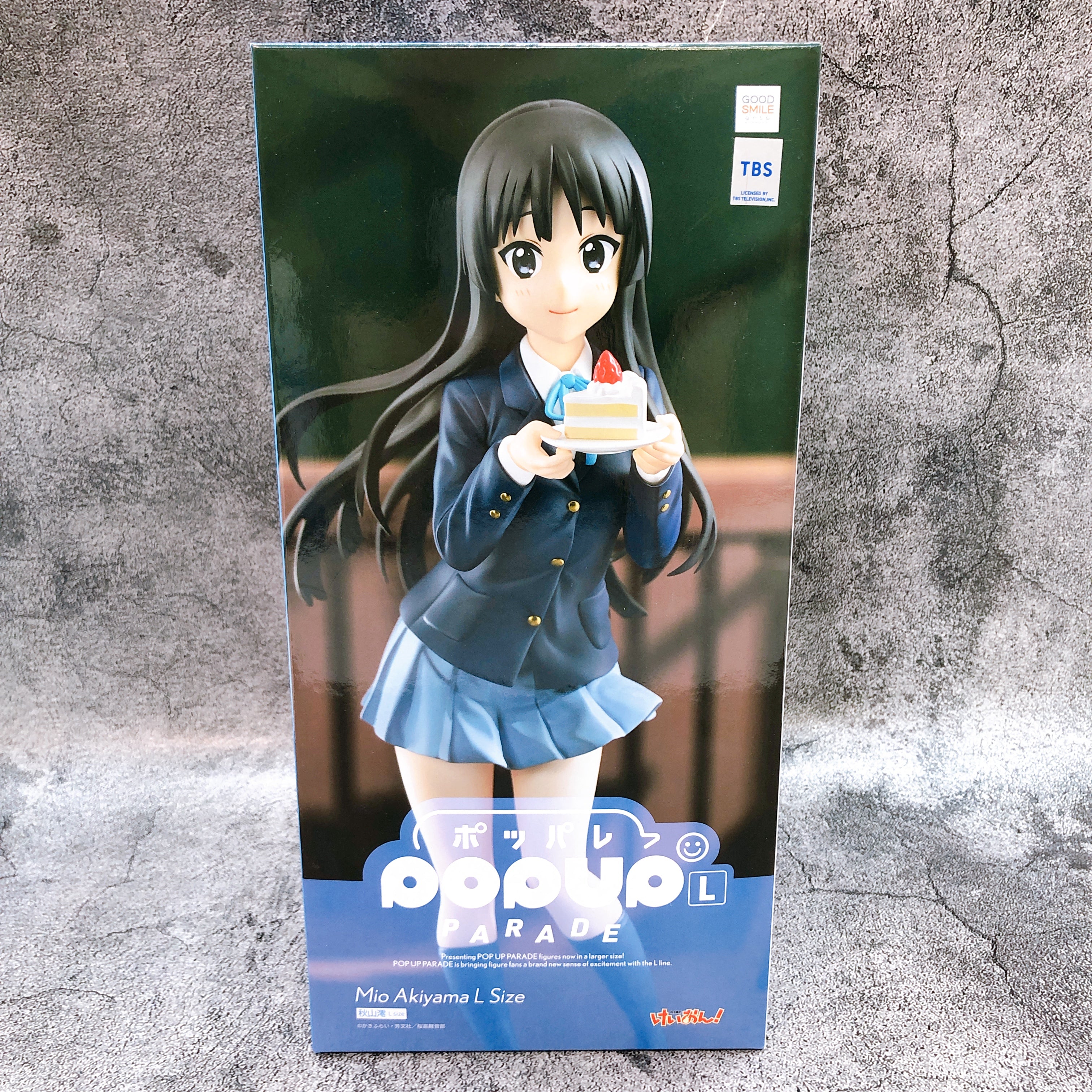 K-ON! Mio Akiyama L size Pop Up Parade Figure Good Smile Company AUTHENTIC Japan