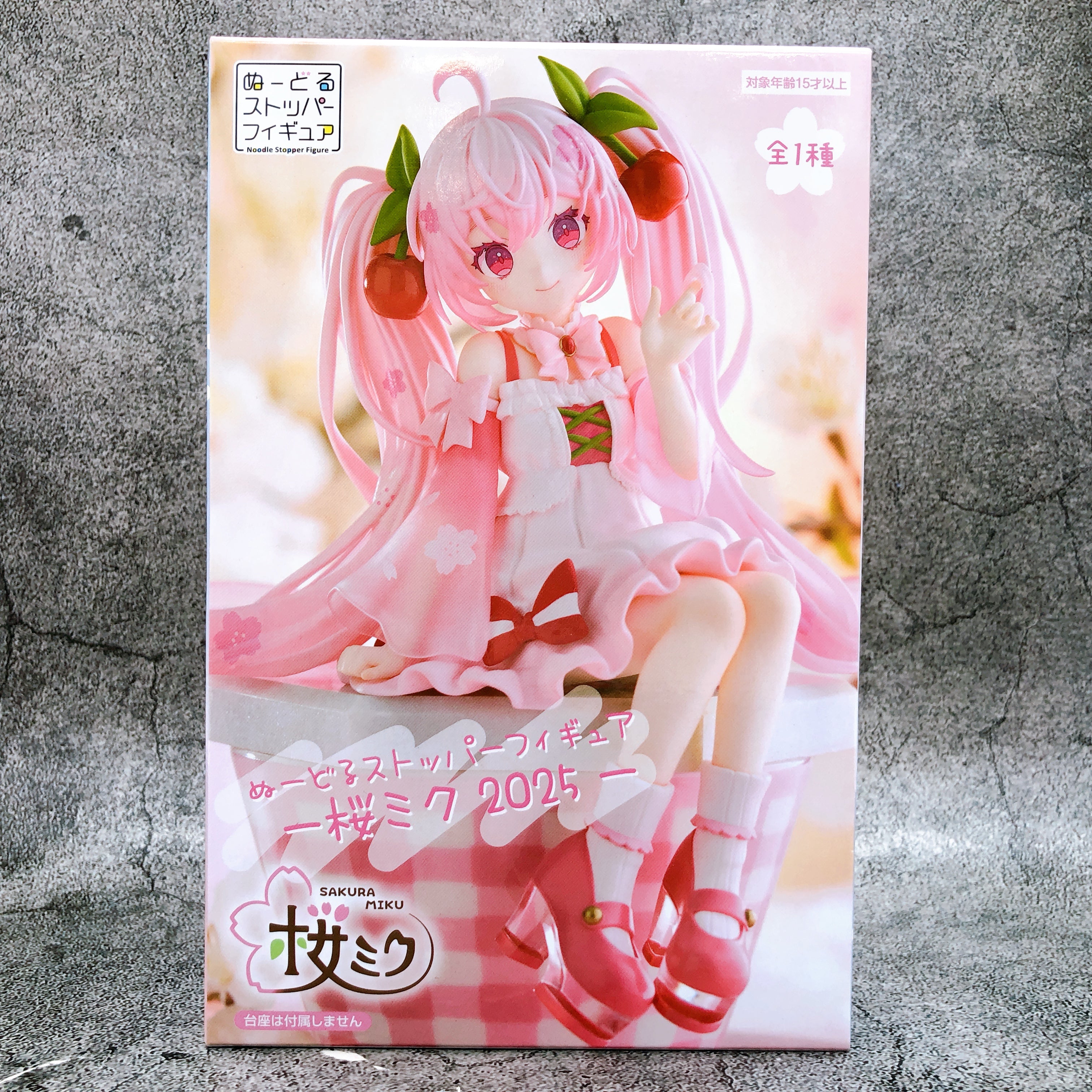 Hatsune Miku Sakura Miku 2025 Noodle Stopper Figure FuRyu Japan Sealed FASTSHIP