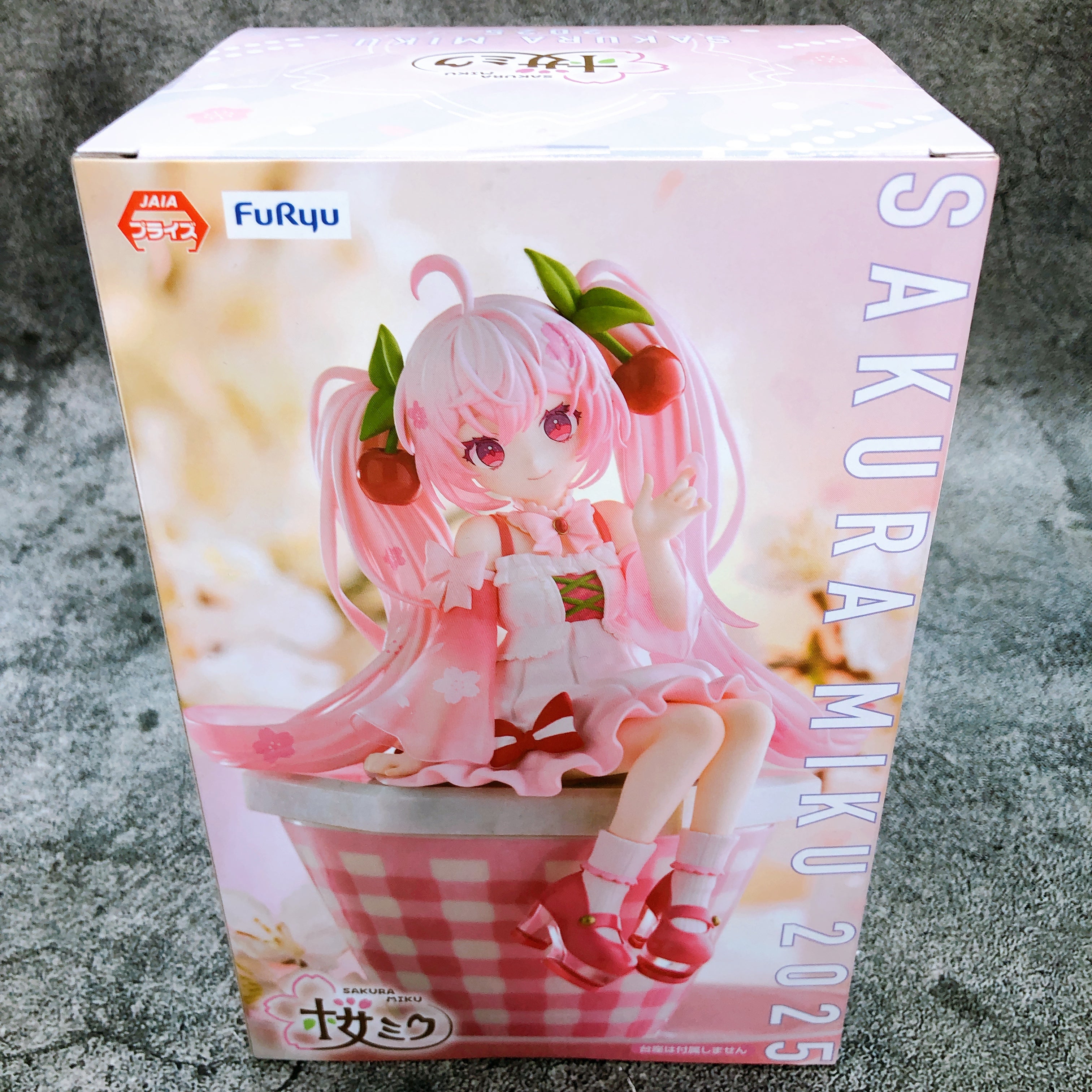 Hatsune Miku Sakura Miku 2025 Noodle Stopper Figure FuRyu Japan Sealed FASTSHIP