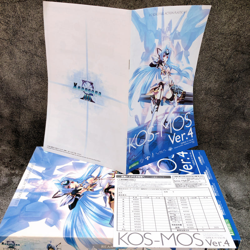 Xenosaga III KOS-MOS Ver.4 1/12 Scale Full Action Model Kit KOTOBUKIYA Japan NEW