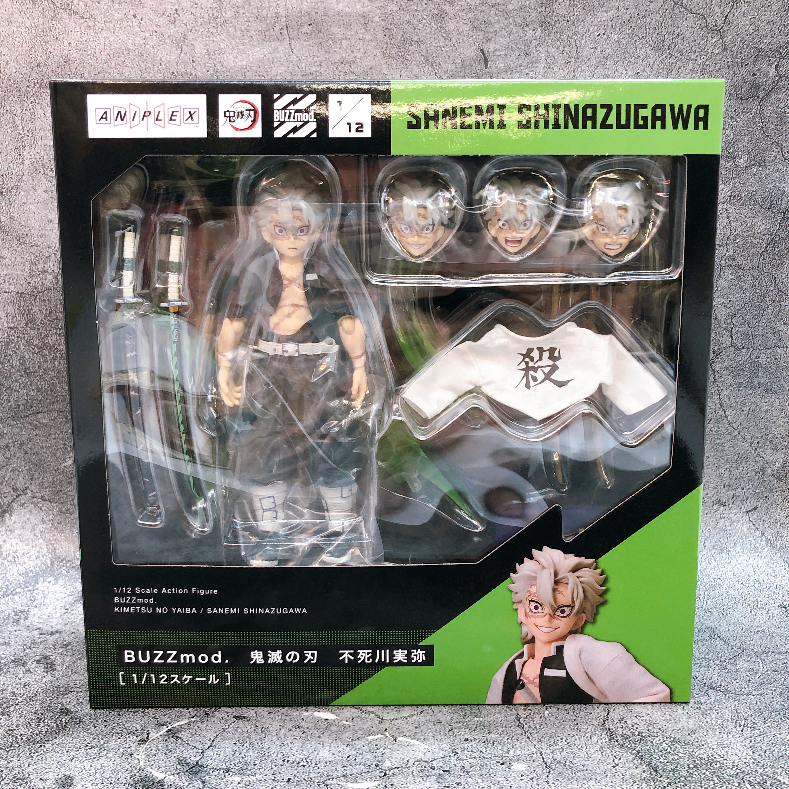Demon Slayer Sanemi Shinazugawa BUZZmod 1/12 Scale Action Figure Aniplex Japan