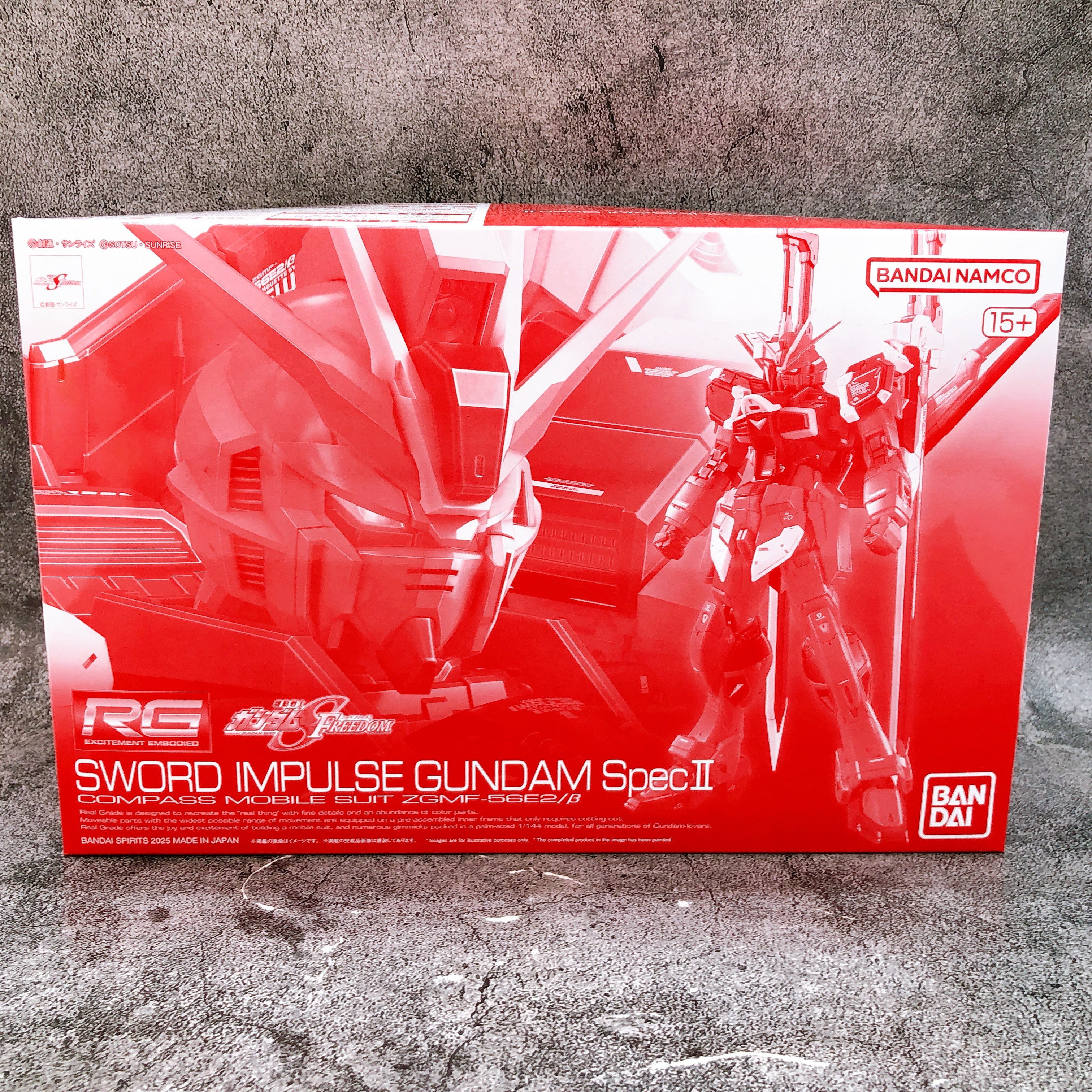 RG 1/144 Sword Impulse Gundam Spec II Gundam SEED Model Kit Premium Bandai NEW