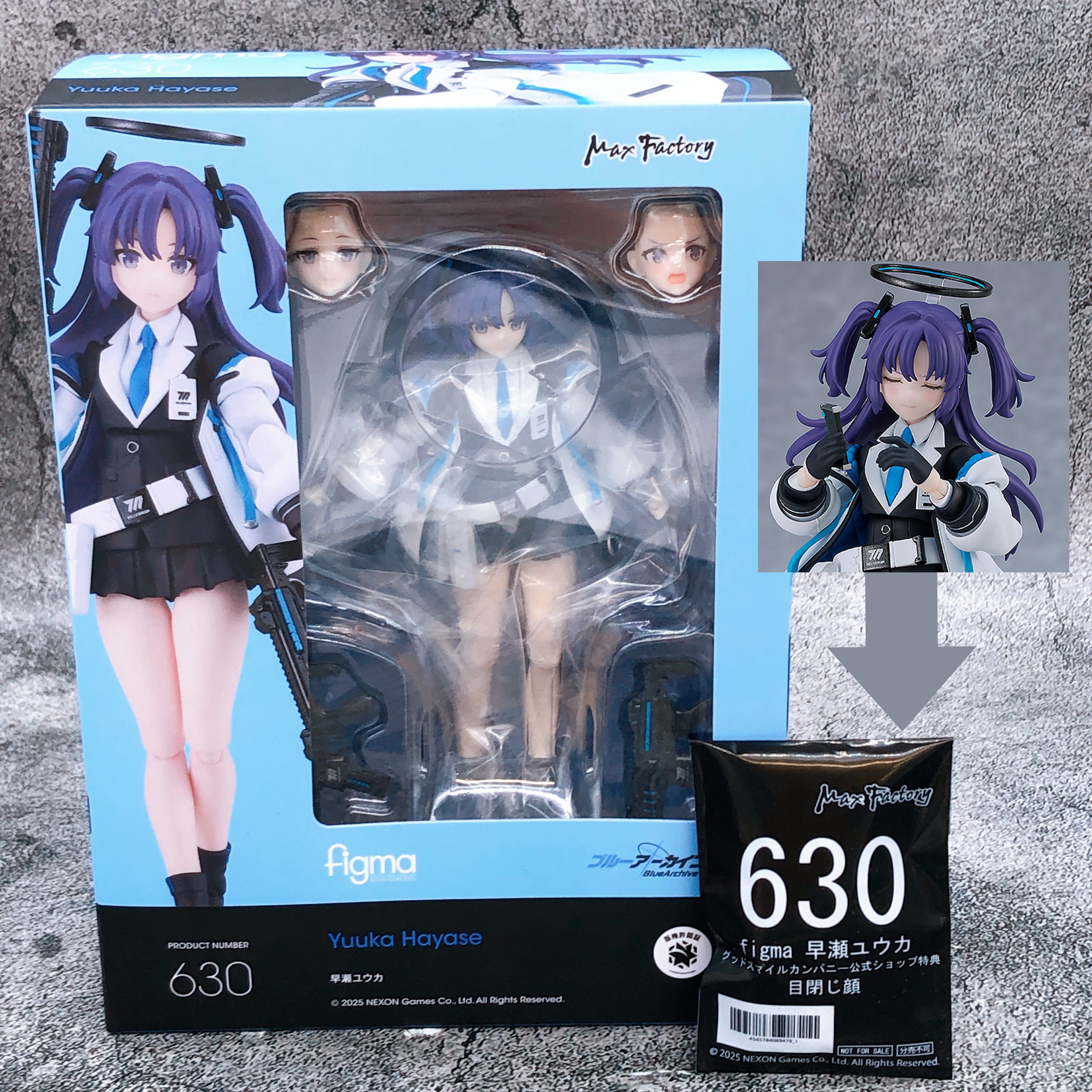 (W/Bonus) Blue Archive Yuuka Hayase Figma 630 Action Figure Japan Sealed NEW