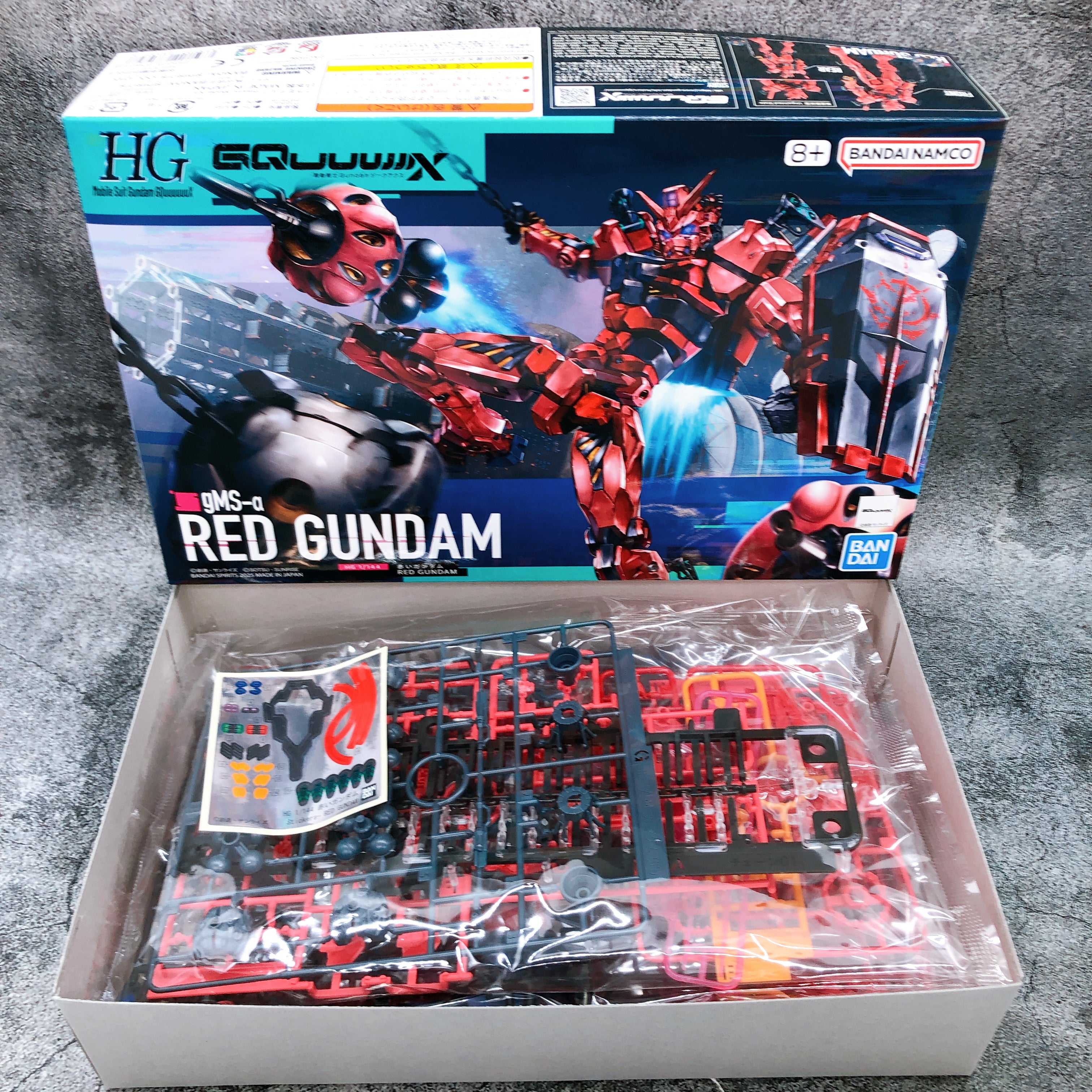 HG 1/144 Red Gundam GQuuuuuuX Model Kit Gunpla Bandai Japan AUTHENTIC FASTSHIP
