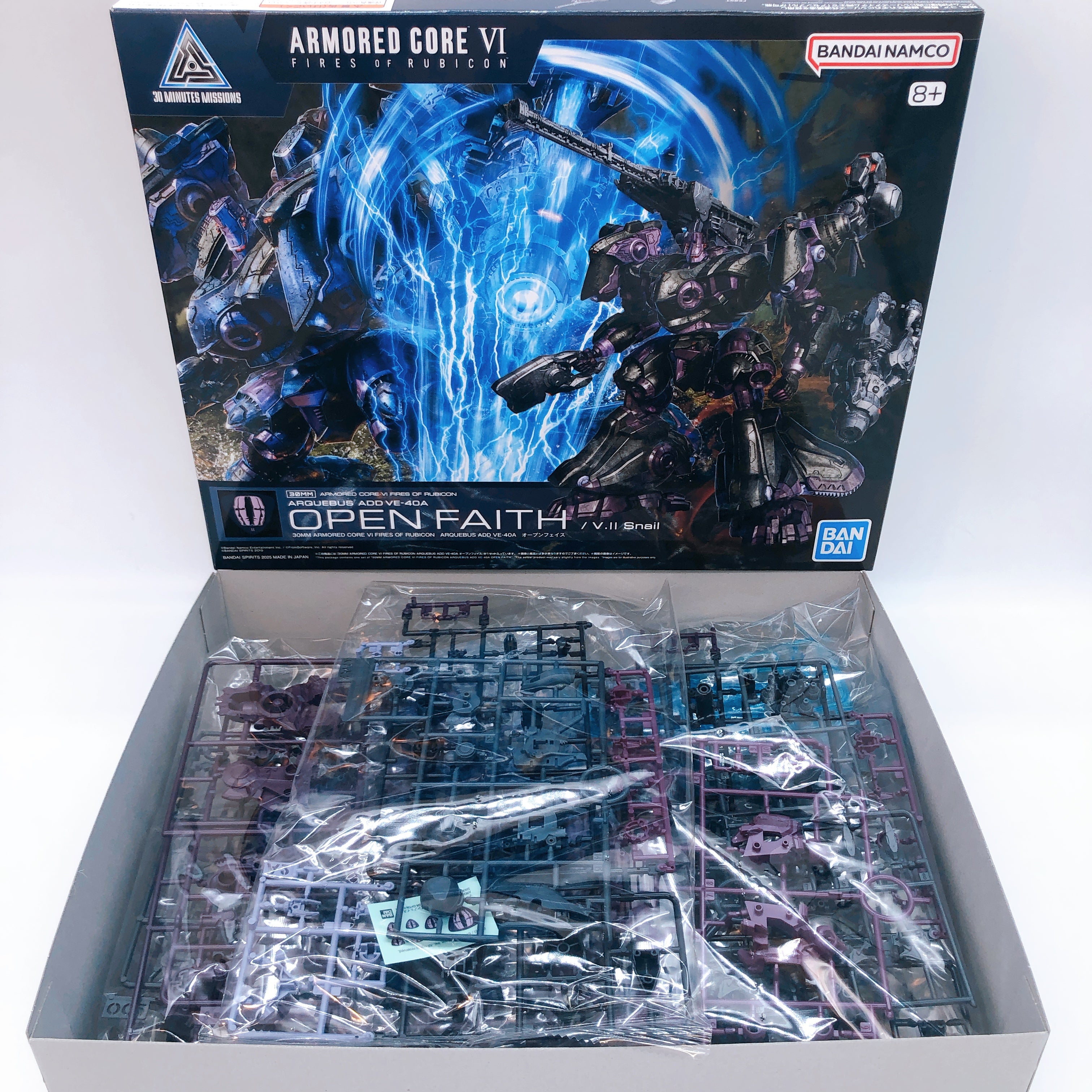 30MM Armored Core VI ARQUEBUS ADD VE-40A OPEN FAITH Model Kit Bandai J