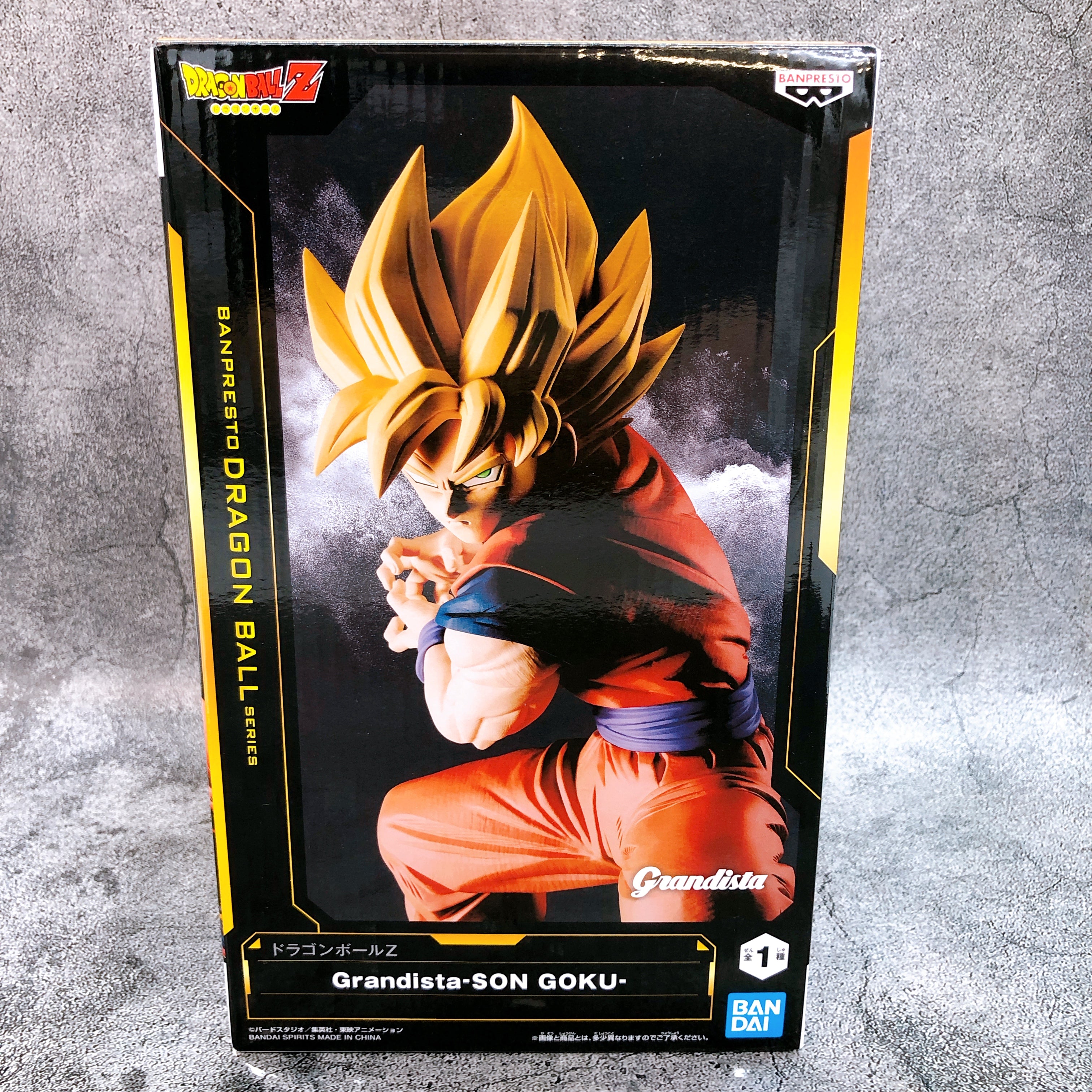 Dragon Ball Z Super Saiyan Son Goku Grandista Figure BANPRESTO Japan Sealed NEW