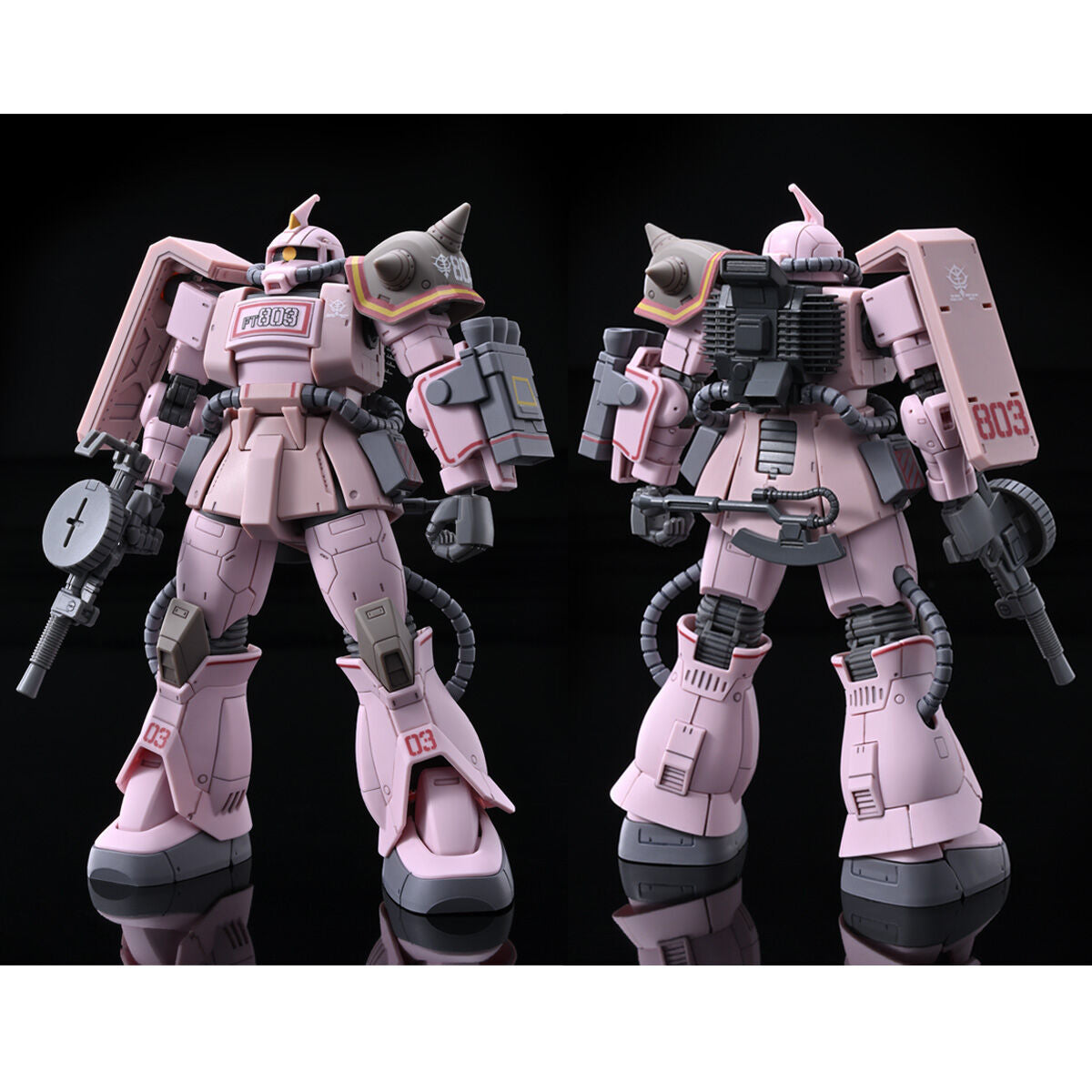 HG  1/144 Zaku Desert Type Pink Panther Forces MS-06D Gunpla Model Kit