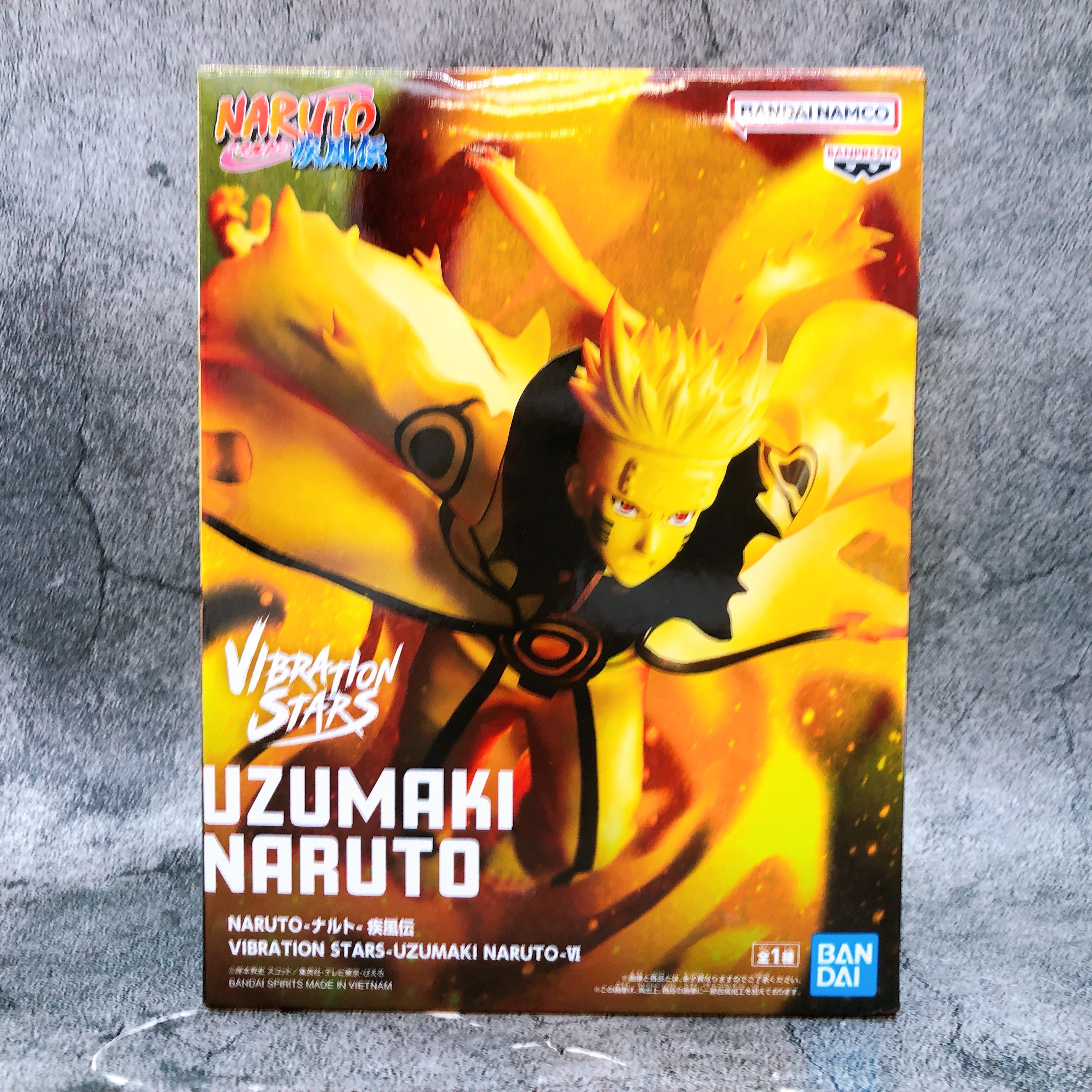 Naruto Shippuden Naruto Uzumaki VI VIBRATION STARS Figure BANPRESTO NEW FASTSHIP