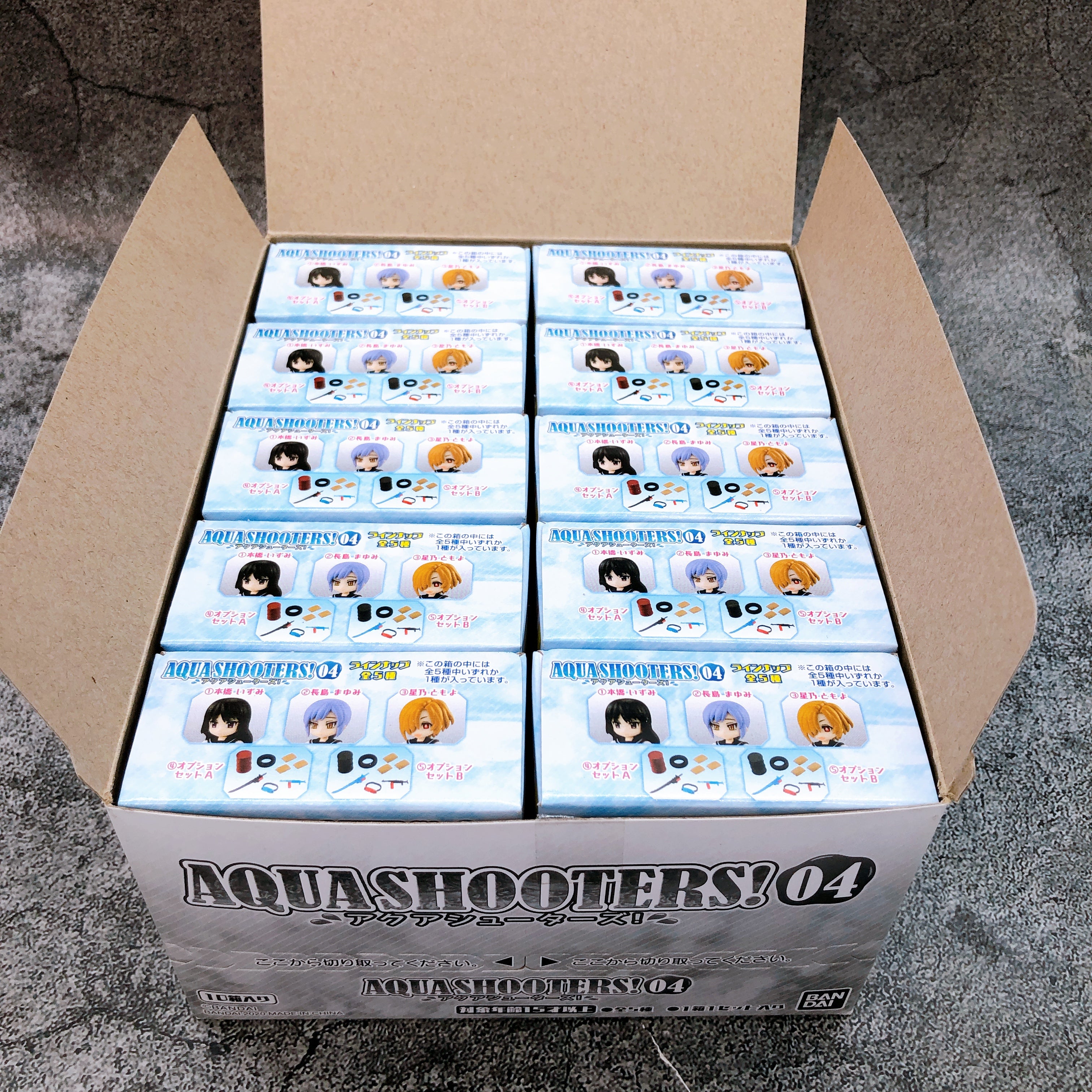 Aqua Shooters! 04 School Uniform Bandai Set of 10 Action Figure Kit NEW