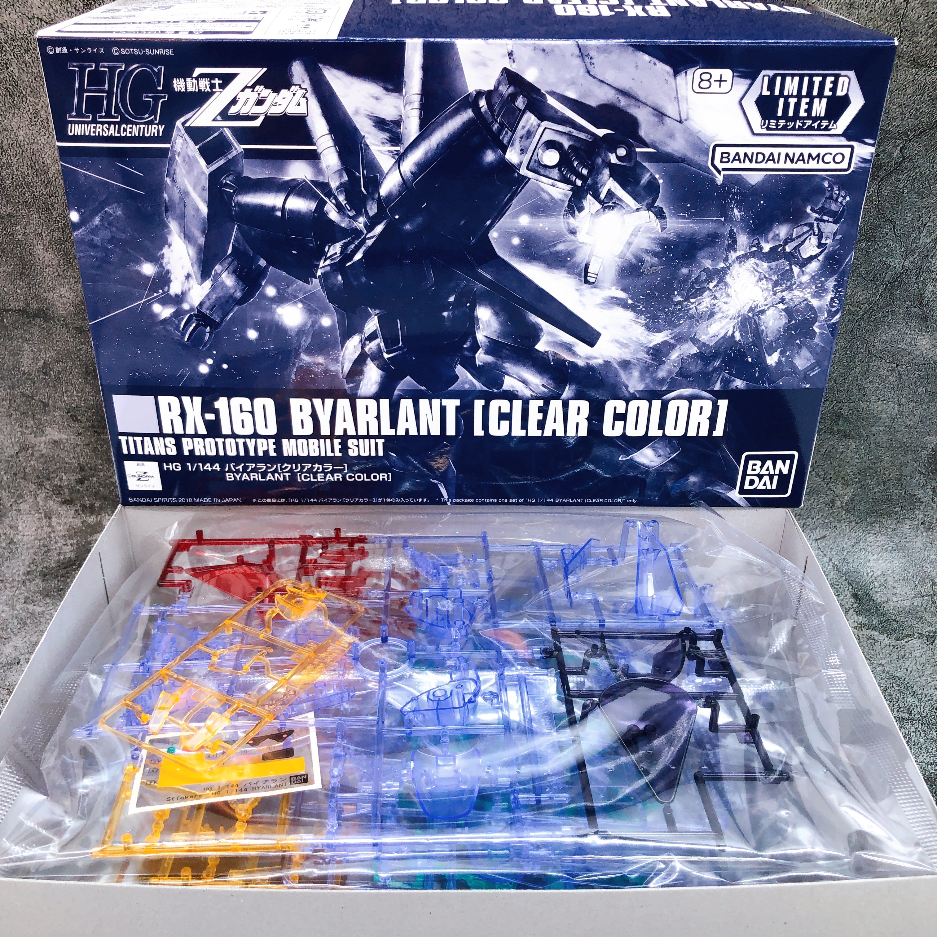 HG 1/144 Byarlant Clear Color RX-160 Limited Model Kit Bandai Japan NEW FASTSHIP