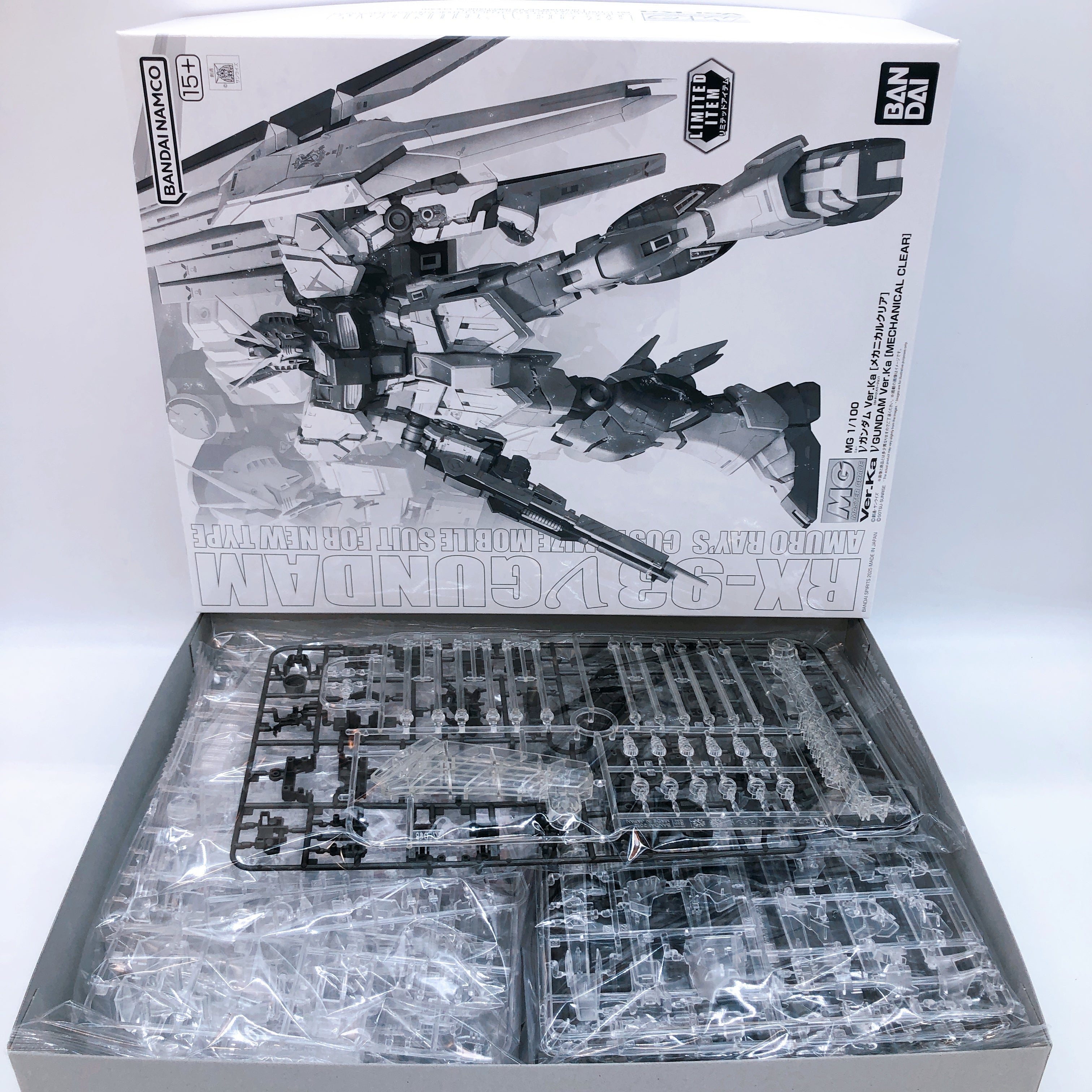 MG 1/100 Nu Gundam Ver.Ka Mechanical Clear Limited Model Kit Bandai Japan NEW