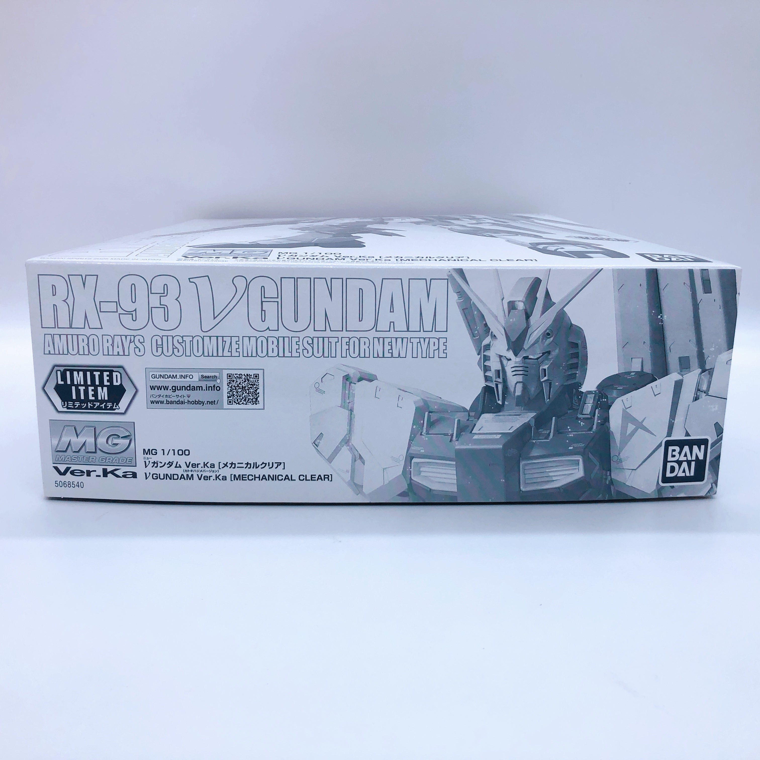 MG 1/100 Nu Gundam Ver.Ka Mechanical Clear Limited Model Kit Bandai Japan NEW