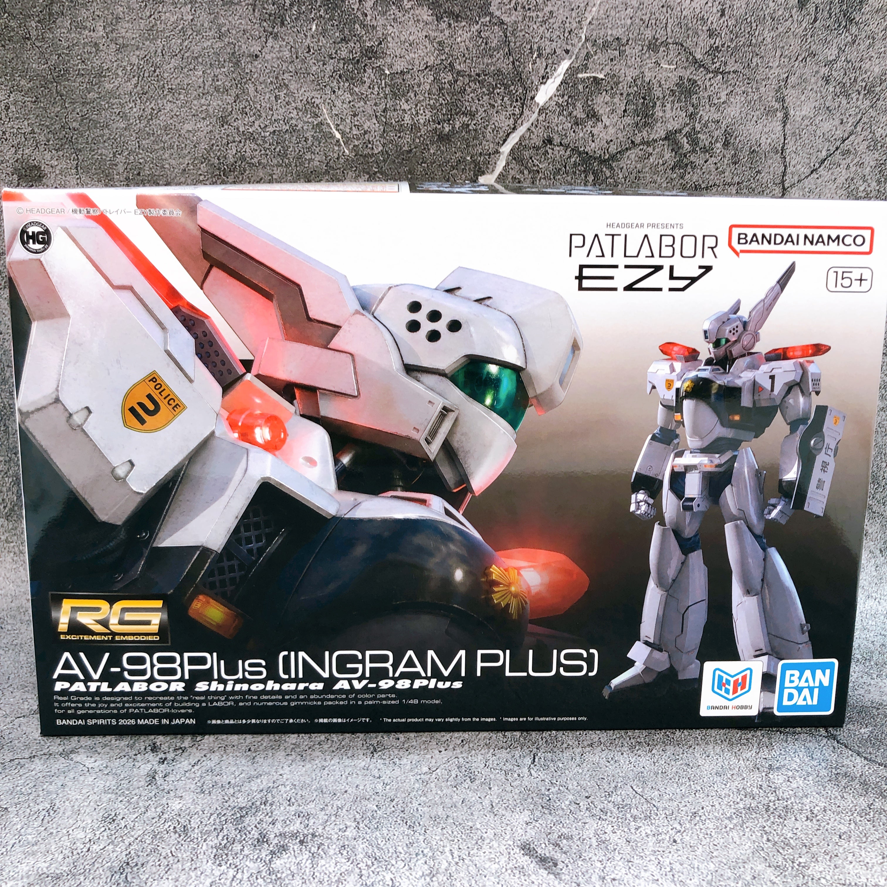 RG 1/48 AV-98Plus Ingram Plus Mobile Police Patlabor EZY Model Kit Bandai Japan