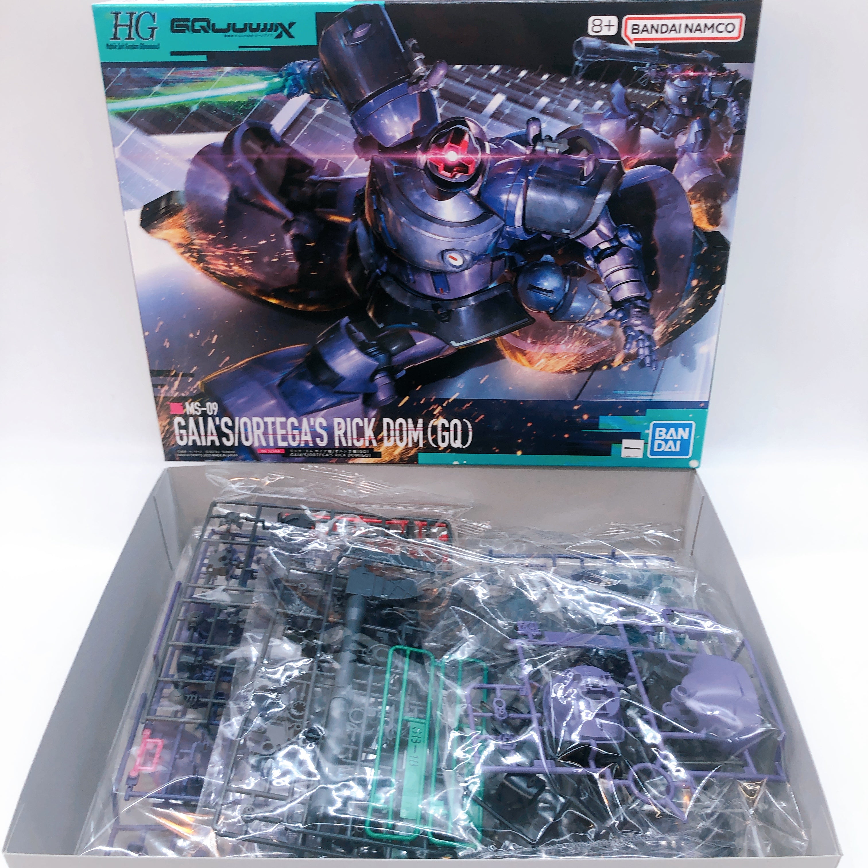 HG 1/144 Gaia's/Ortega's Rick Dom GQ Gundam GQuuuuuuX Model Kit Bandai Japan NEW